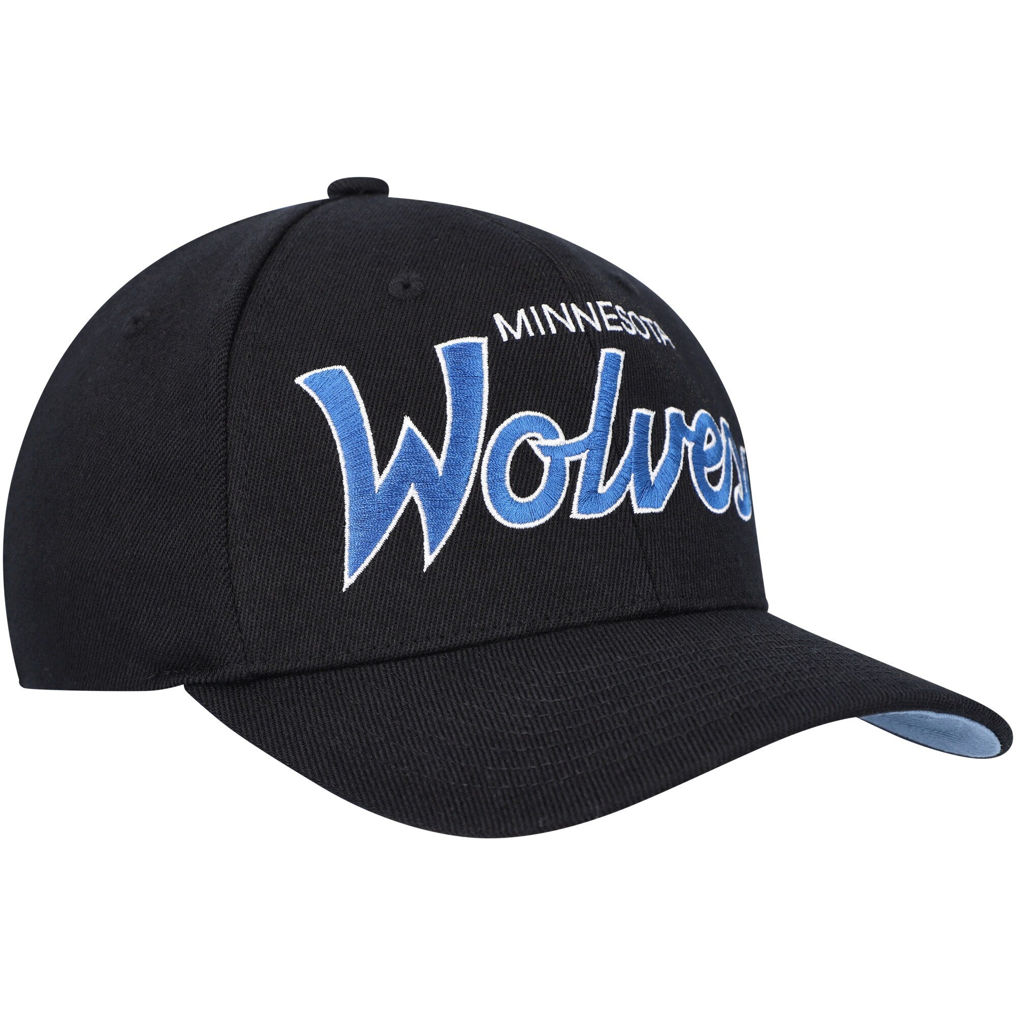 Mens Mitchell & Ness NBA TEAM SCRIPT 2.0 STRETCH SNAPBACK TIMBERWOLVES