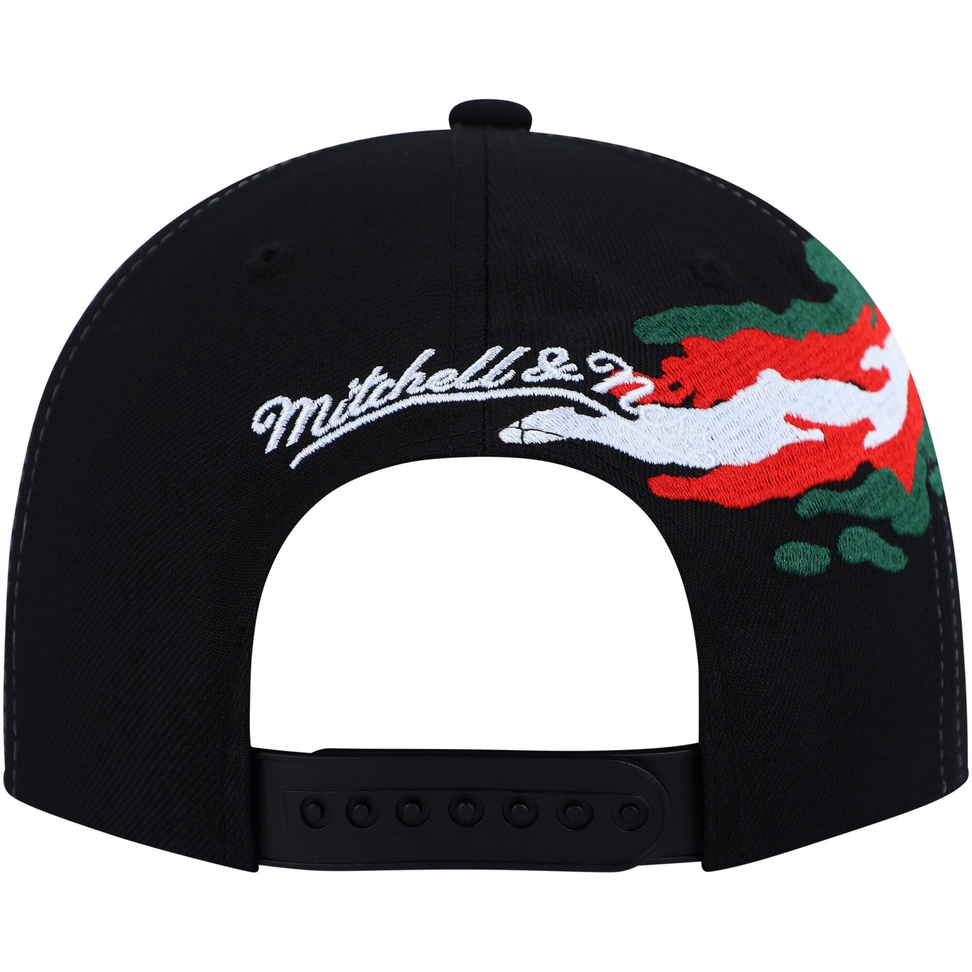 MENS MITCHELL & NESS NHL VINTAGE PAINTBRUSH SNAPBACK DEVILS - BLACK