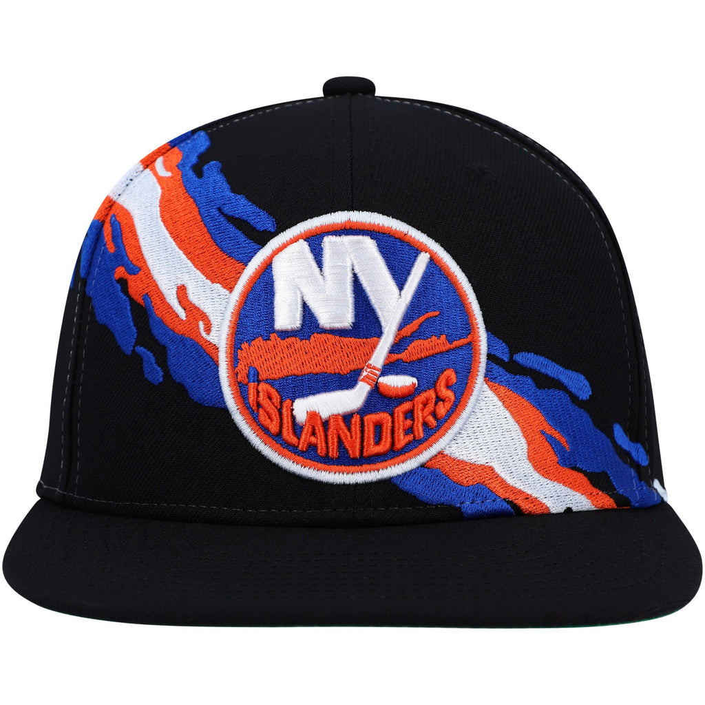 MENS MITCHELL & NESS NHL VINTAGE PAINTBRUSH SNAPBACK ISLANDERS - BLACK