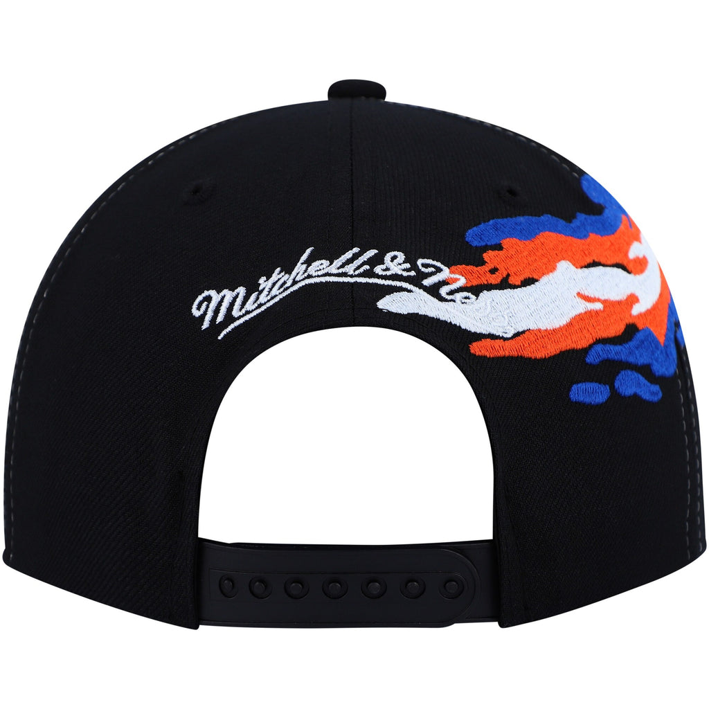 MENS MITCHELL & NESS NHL VINTAGE PAINTBRUSH SNAPBACK ISLANDERS - BLACK