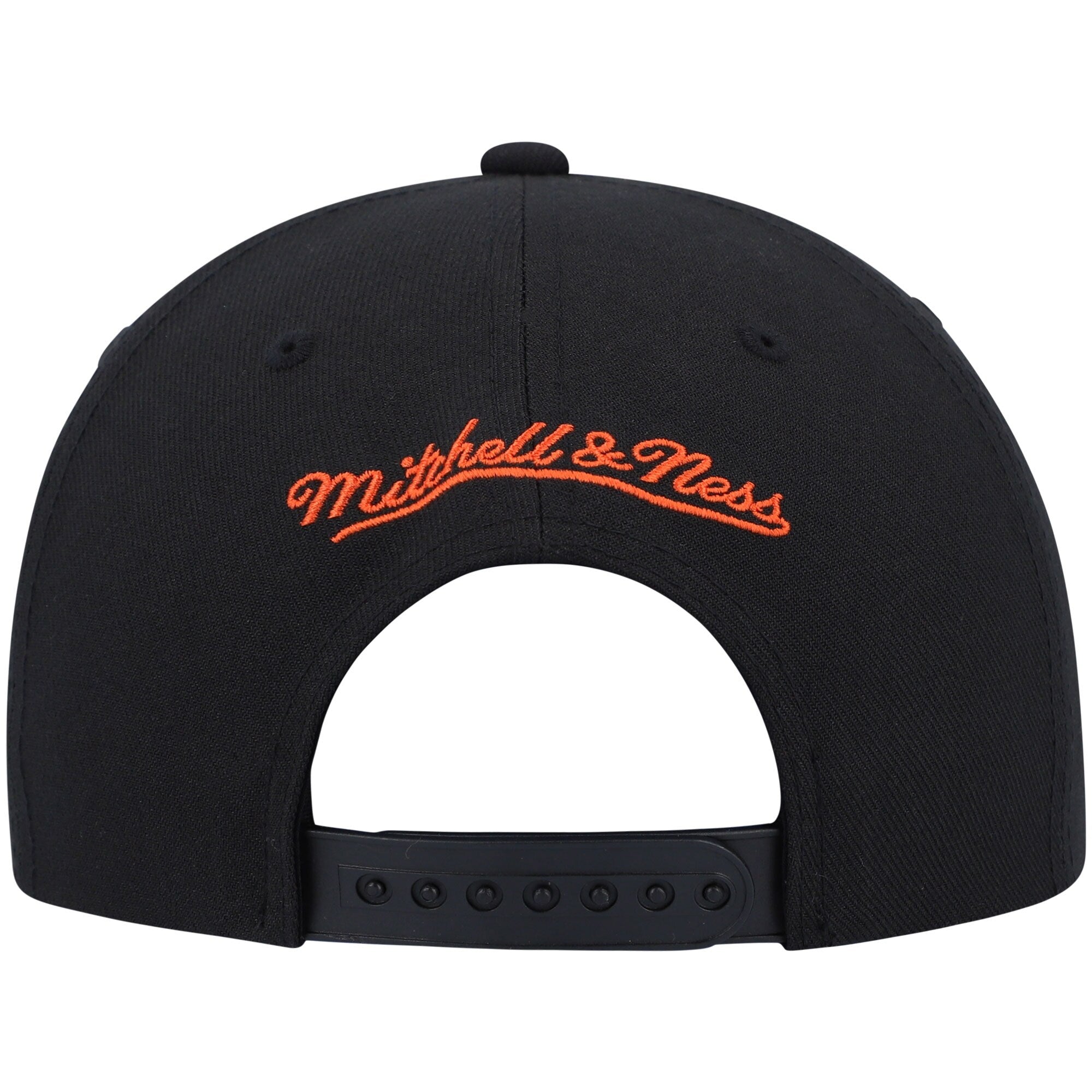 MENS MITCHELL & NESS NBA FRONT LOADED SNAPBACK HWC KNICKS - BLACK
