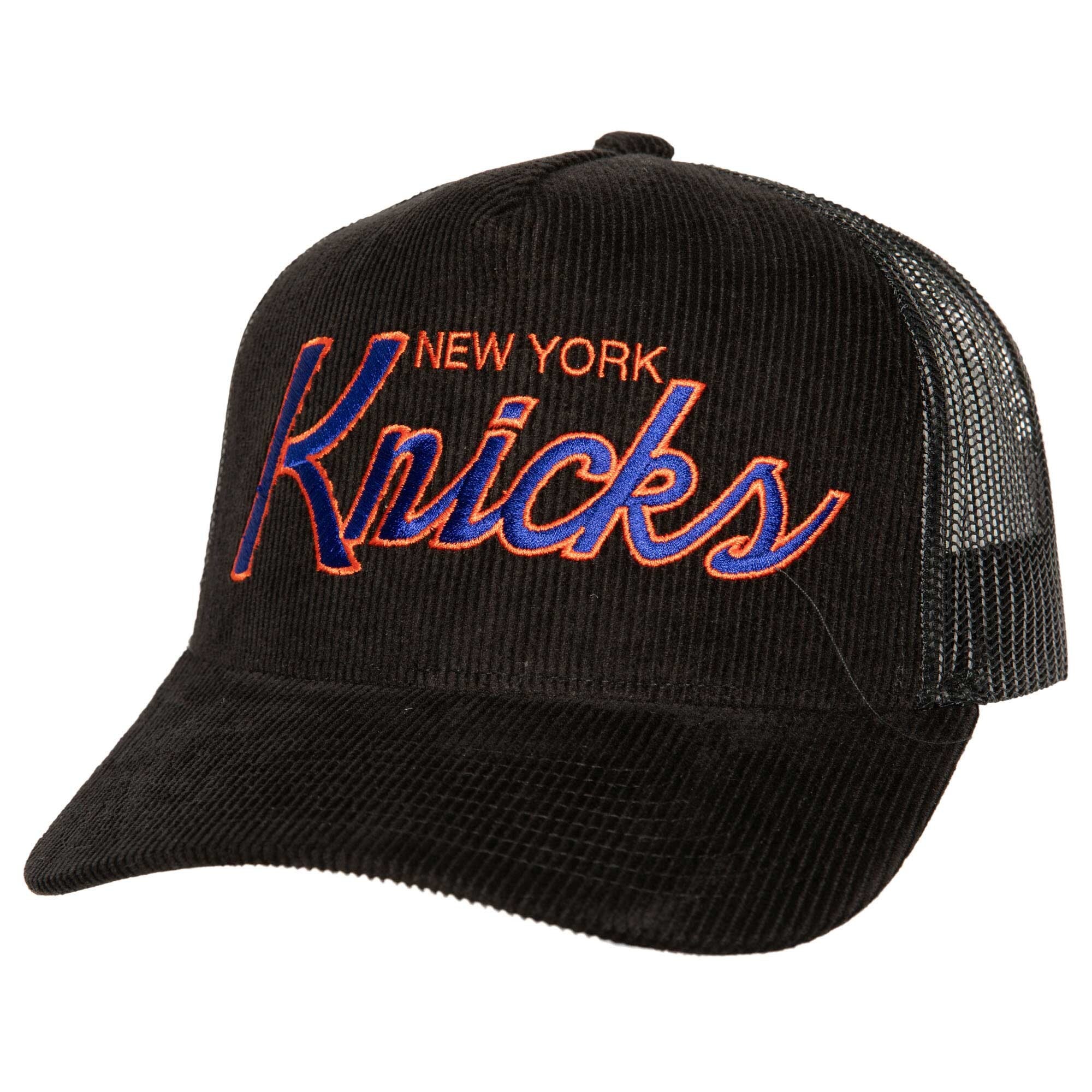 MENS MITCHELL & NESS NBA TIMES UP TRUCKER HWC KNICKS - BLACK
