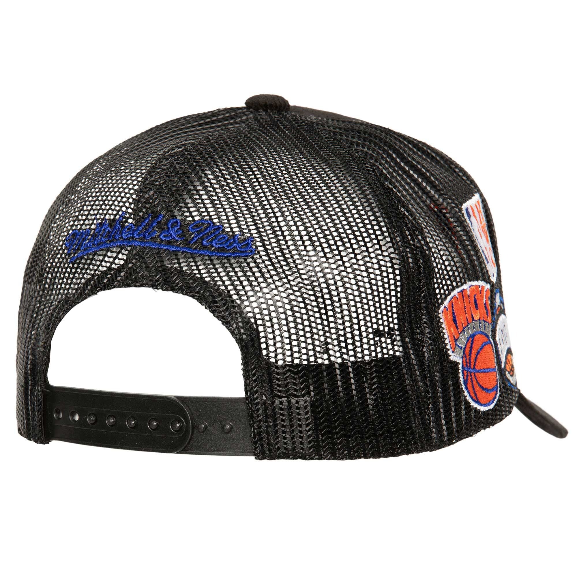 MENS MITCHELL & NESS NBA TIMES UP TRUCKER HWC KNICKS - BLACK