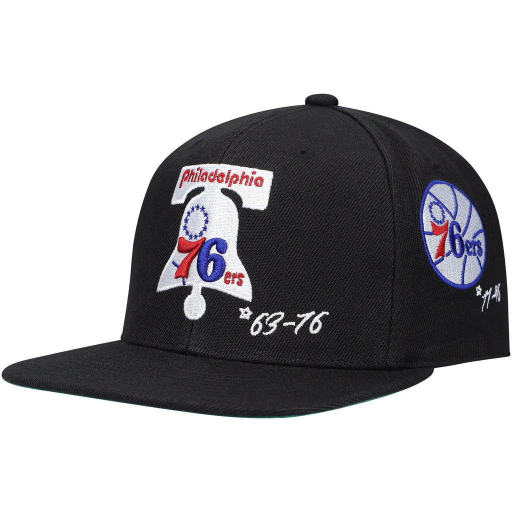 MENS MITCHELL & NESS NBA TIMELINE FITTED HWC 76ERS
