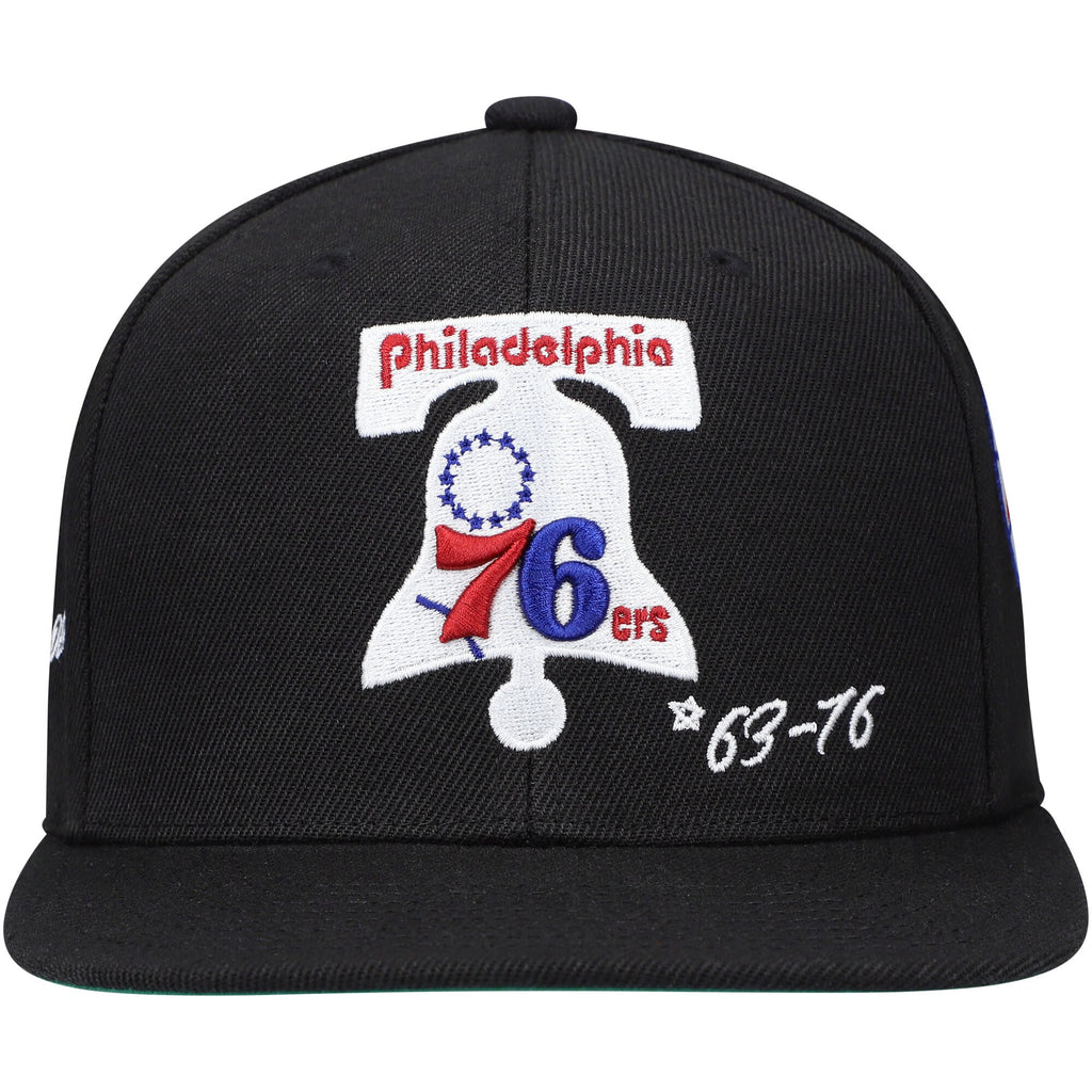 MENS MITCHELL & NESS NBA TIMELINE FITTED HWC 76ERS