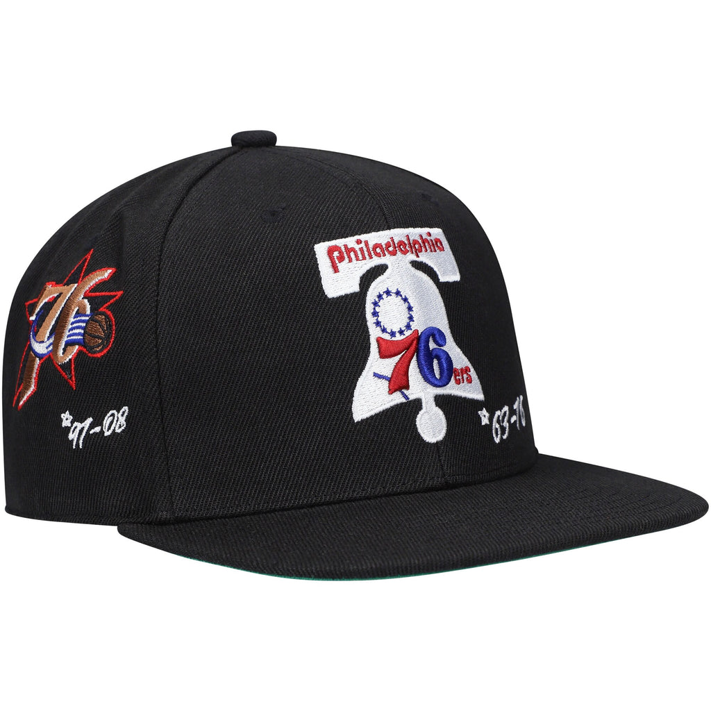 MENS MITCHELL & NESS NBA TIMELINE FITTED HWC 76ERS