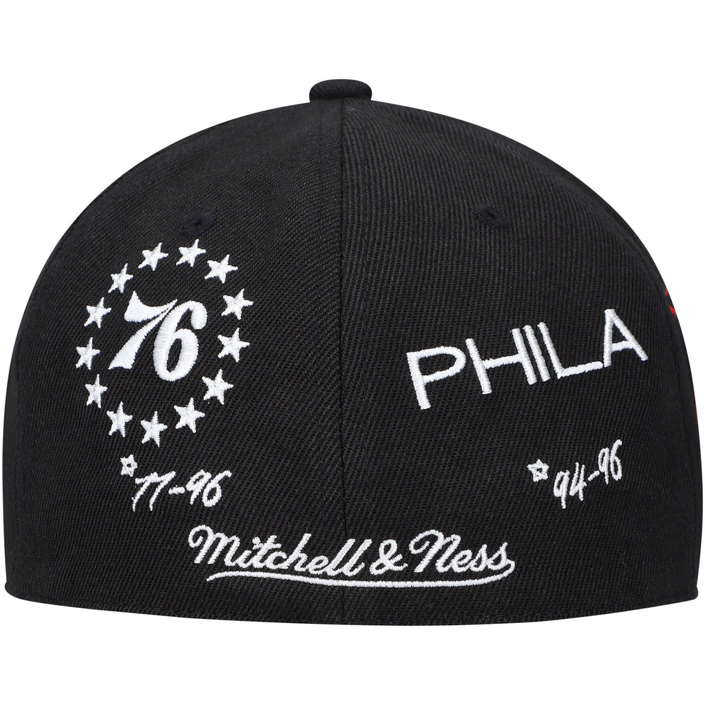 MENS MITCHELL & NESS NBA TIMELINE FITTED HWC 76ERS
