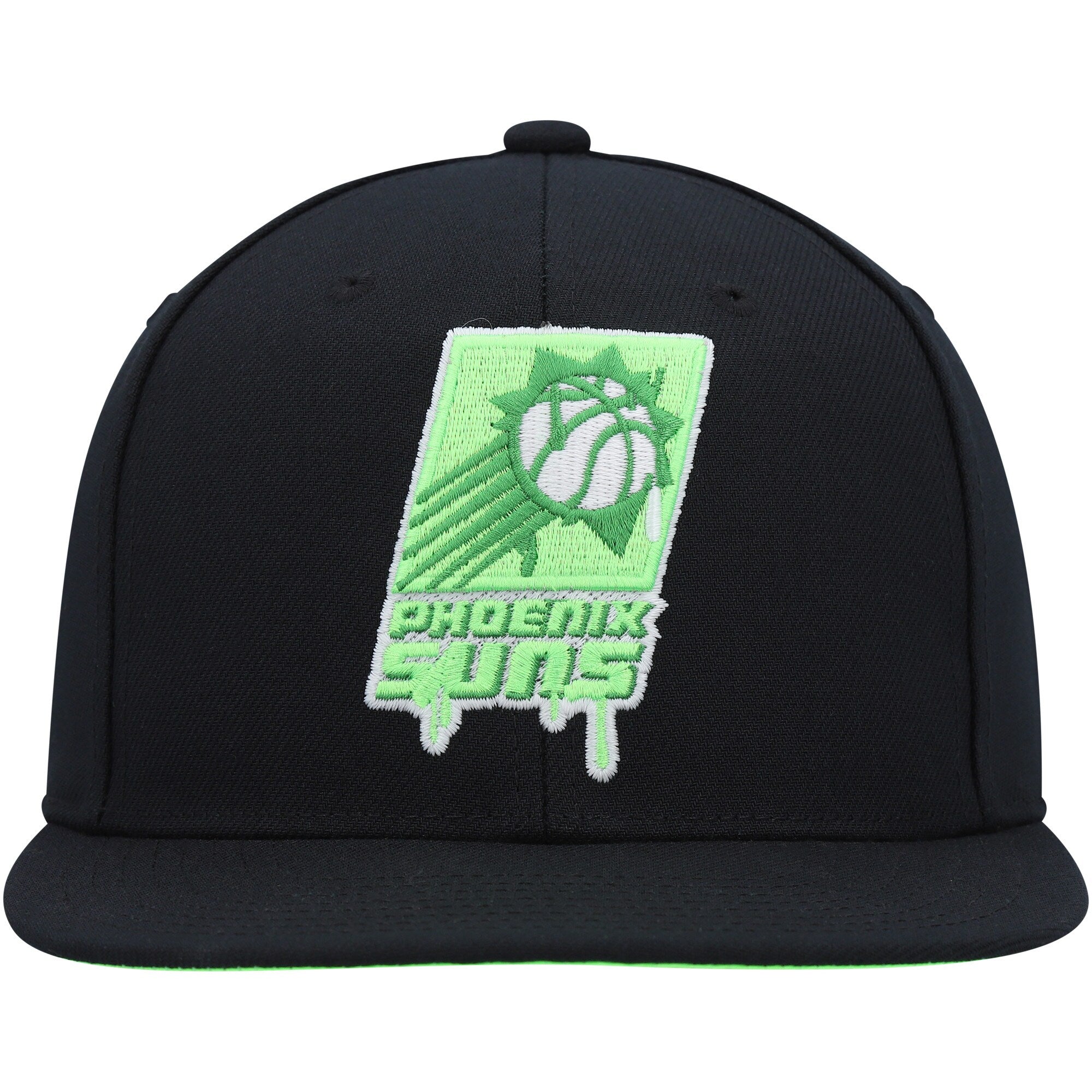 MENS MITCHELL & NESS NBA SLIME DRIP SNAPBACK HWC SUNS - BLACK