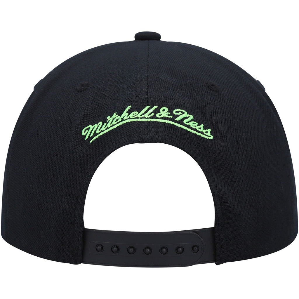 MENS MITCHELL & NESS NBA SLIME DRIP SNAPBACK HWC SUNS - BLACK