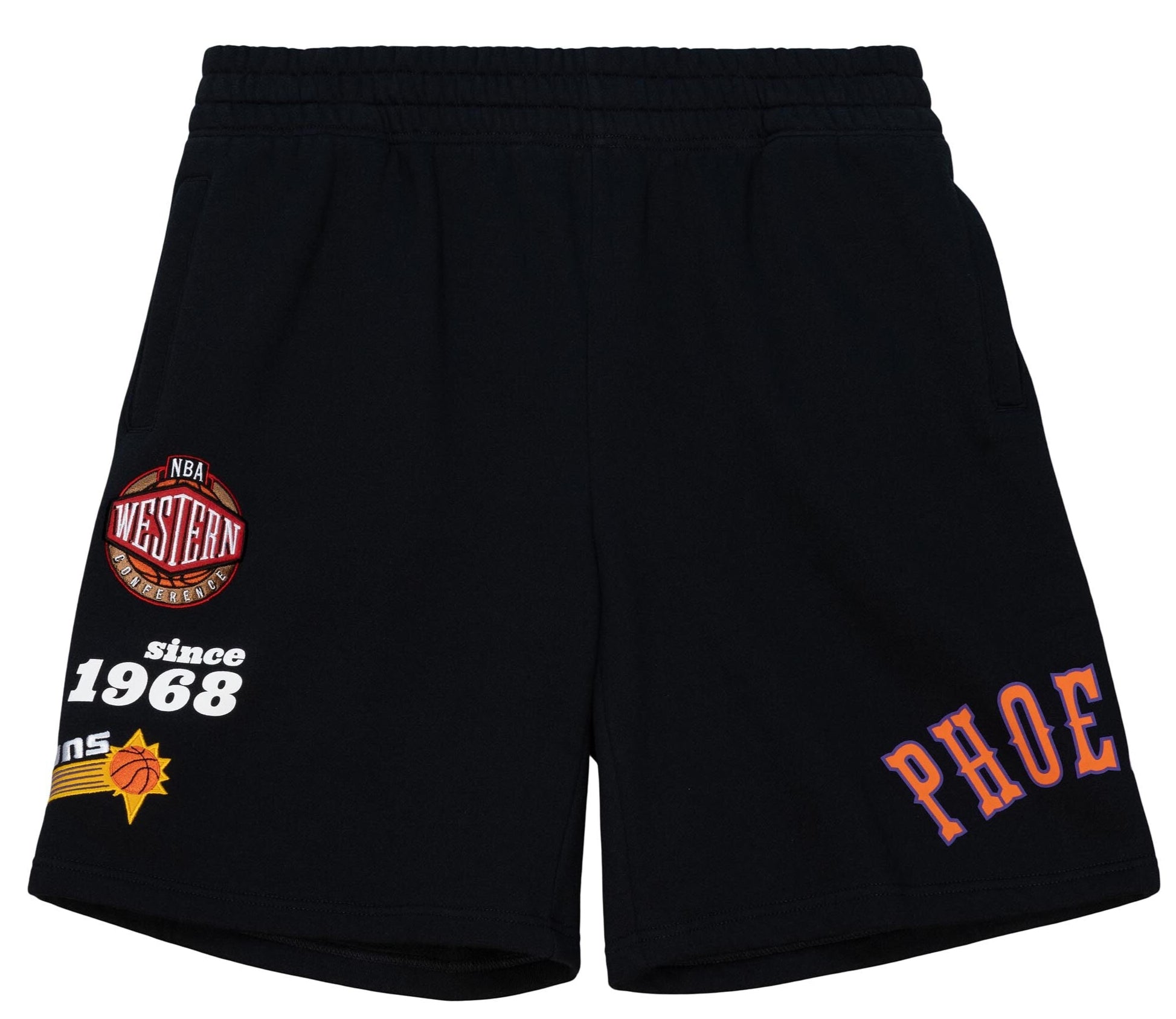 MENS MITCHELL & NESS NBA TEAM ORIGINS FLEECE SHORTS SUNS