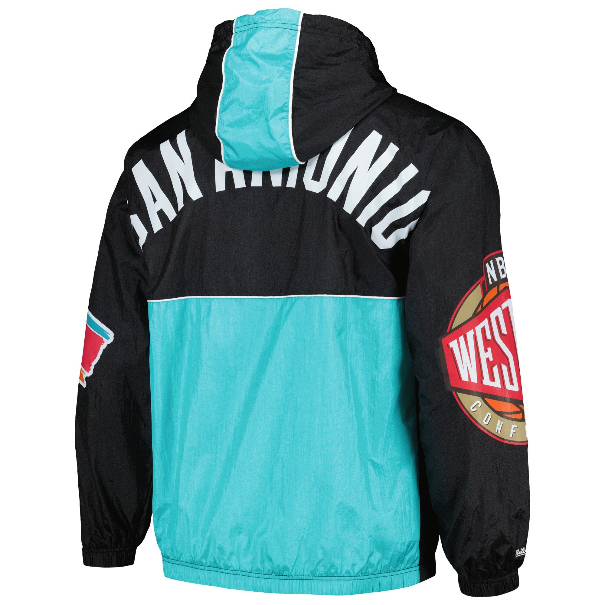 MENS MITCHELL & NESS TEAM OG 2.0 ANORAK WINDBREAKER SPURS
