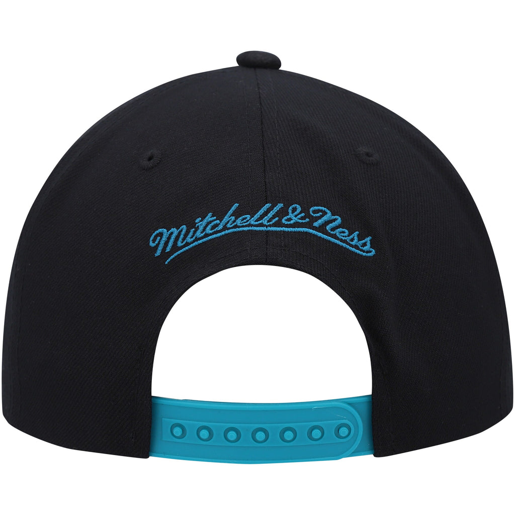 MENS MITCHELL & NESS NHL RETRO LOCK UP SNAPBACK SHARKS - BLACK