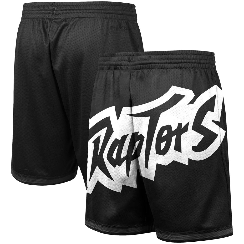 MENS MITCHELL & NESS NBA BIG FACE 3.0 FASHION SHORTS RAPTORS