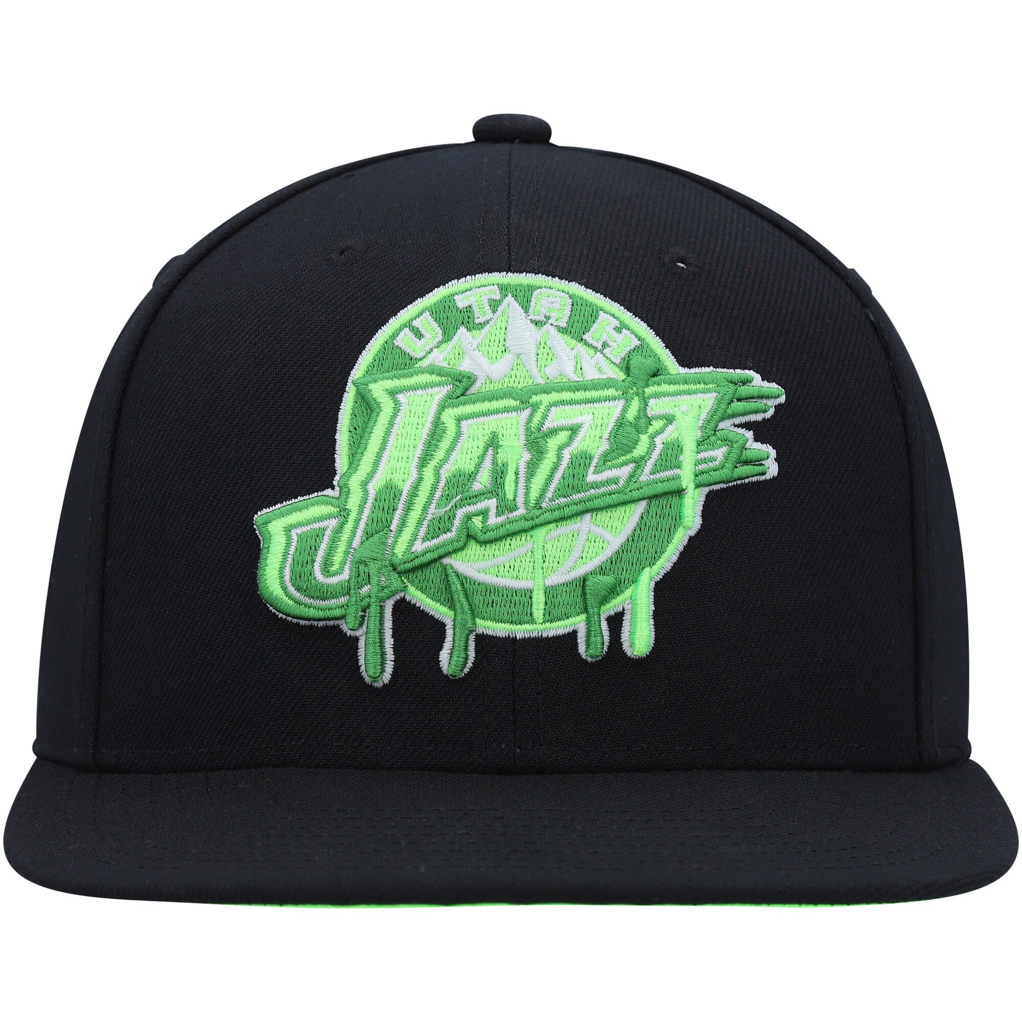 Mens Mitchell & Ness NBA SLIME DRIP SNAPBACK HWC JAZZ