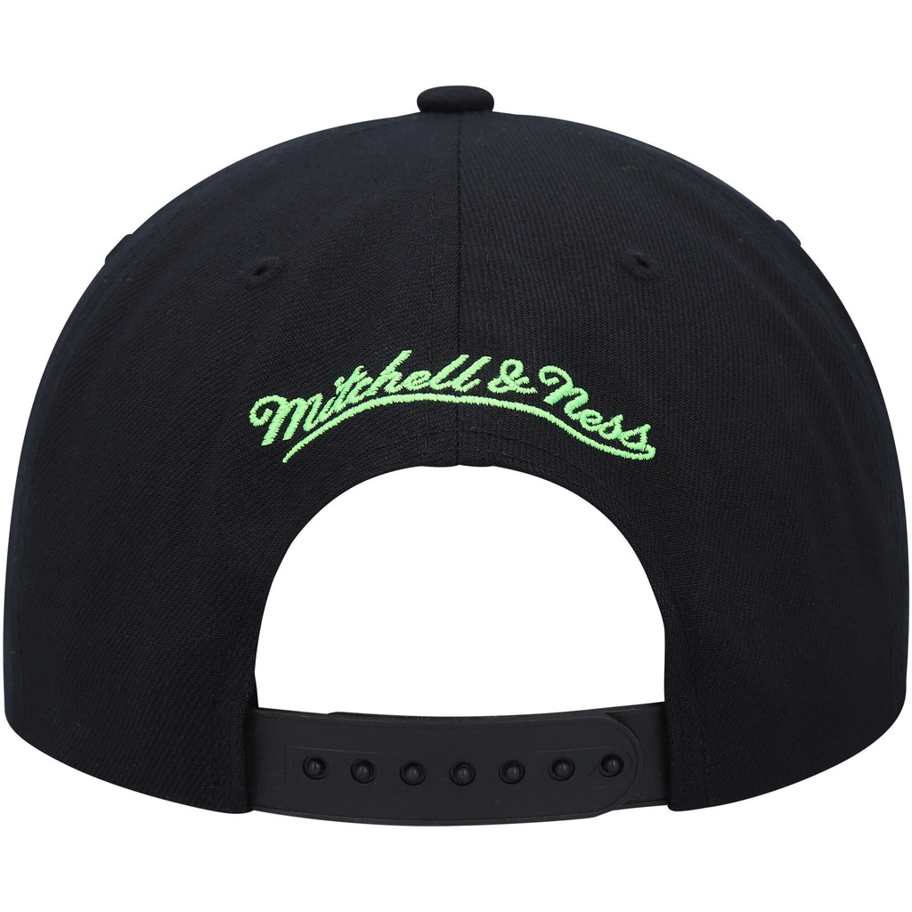 Mens Mitchell & Ness NBA SLIME DRIP SNAPBACK HWC JAZZ