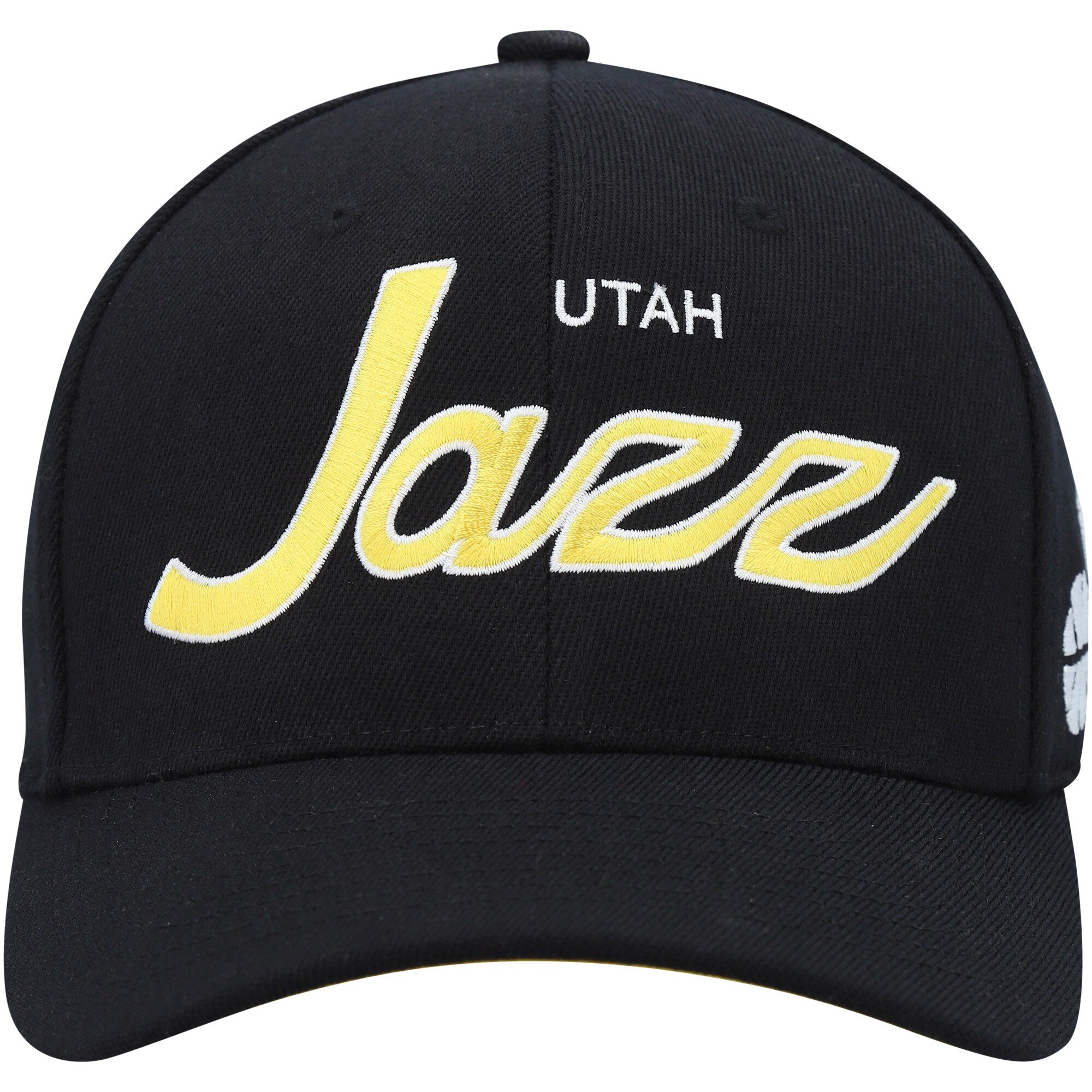 MENS MITCHELL & NESS NBA TEAM SCRIPT 2.0 STRETCH SNAPBACK JAZZ