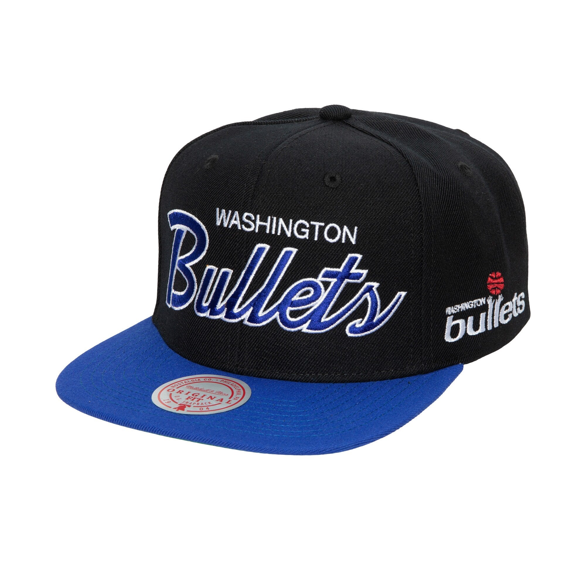 Mens Mitchell & Ness NBA TEAM SCRIPT 2.0 SNAPBACK HWC BULLETS