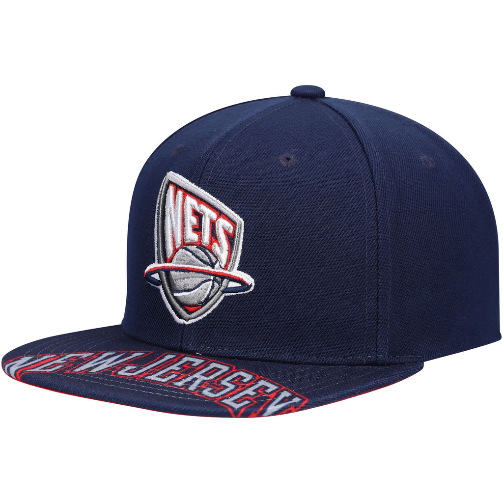 MENS MITCHELL & NESS NBA SWINGMAN POP SNAPBACK HWC NETS - BLUE
