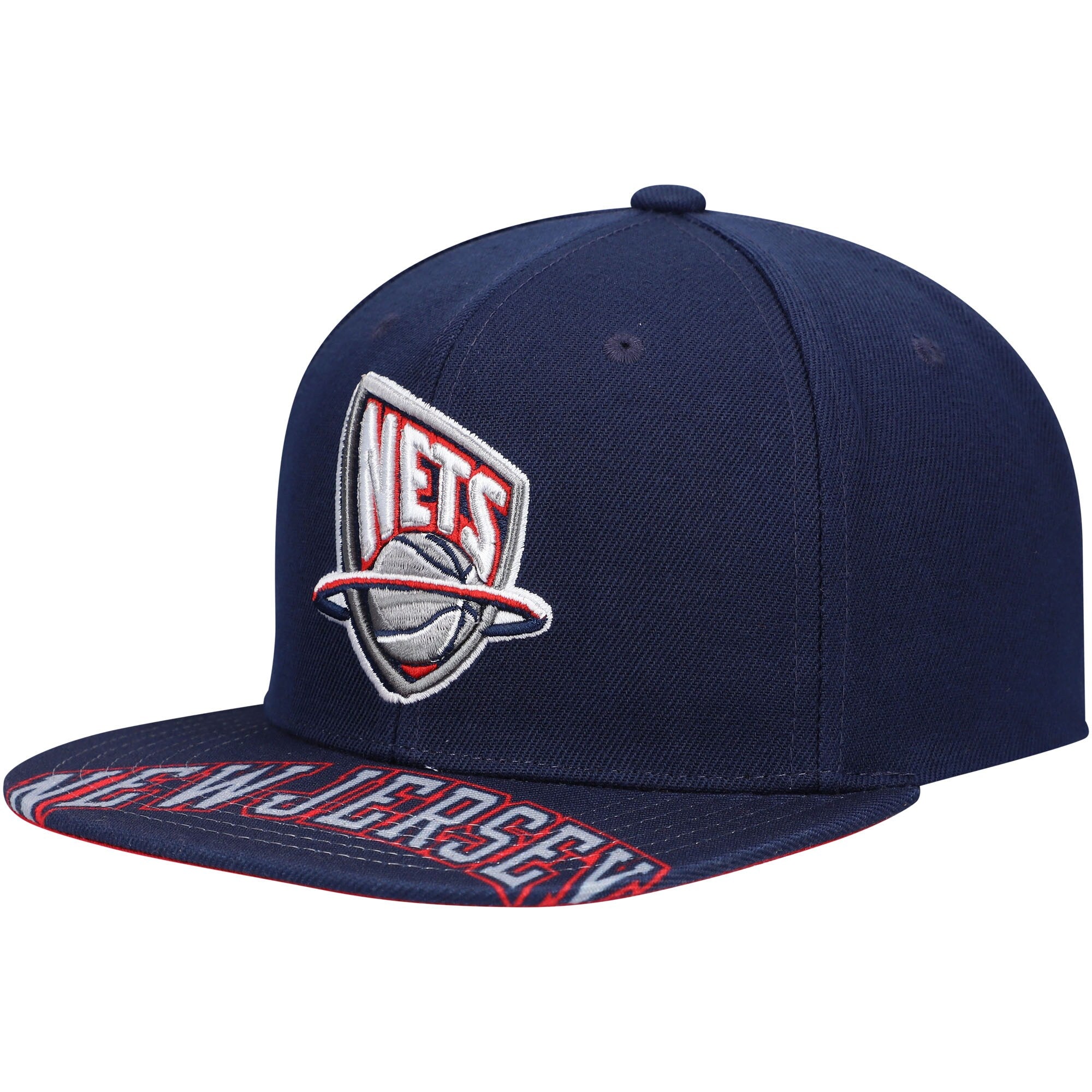 MENS MITCHELL & NESS NBA SWINGMAN POP SNAPBACK HWC NETS - BLUE
