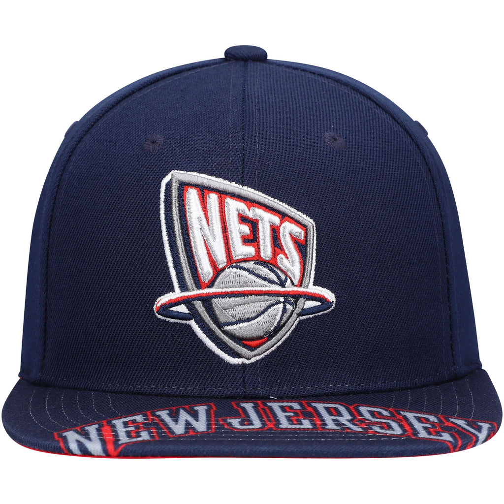 MENS MITCHELL & NESS NBA SWINGMAN POP SNAPBACK HWC NETS - BLUE