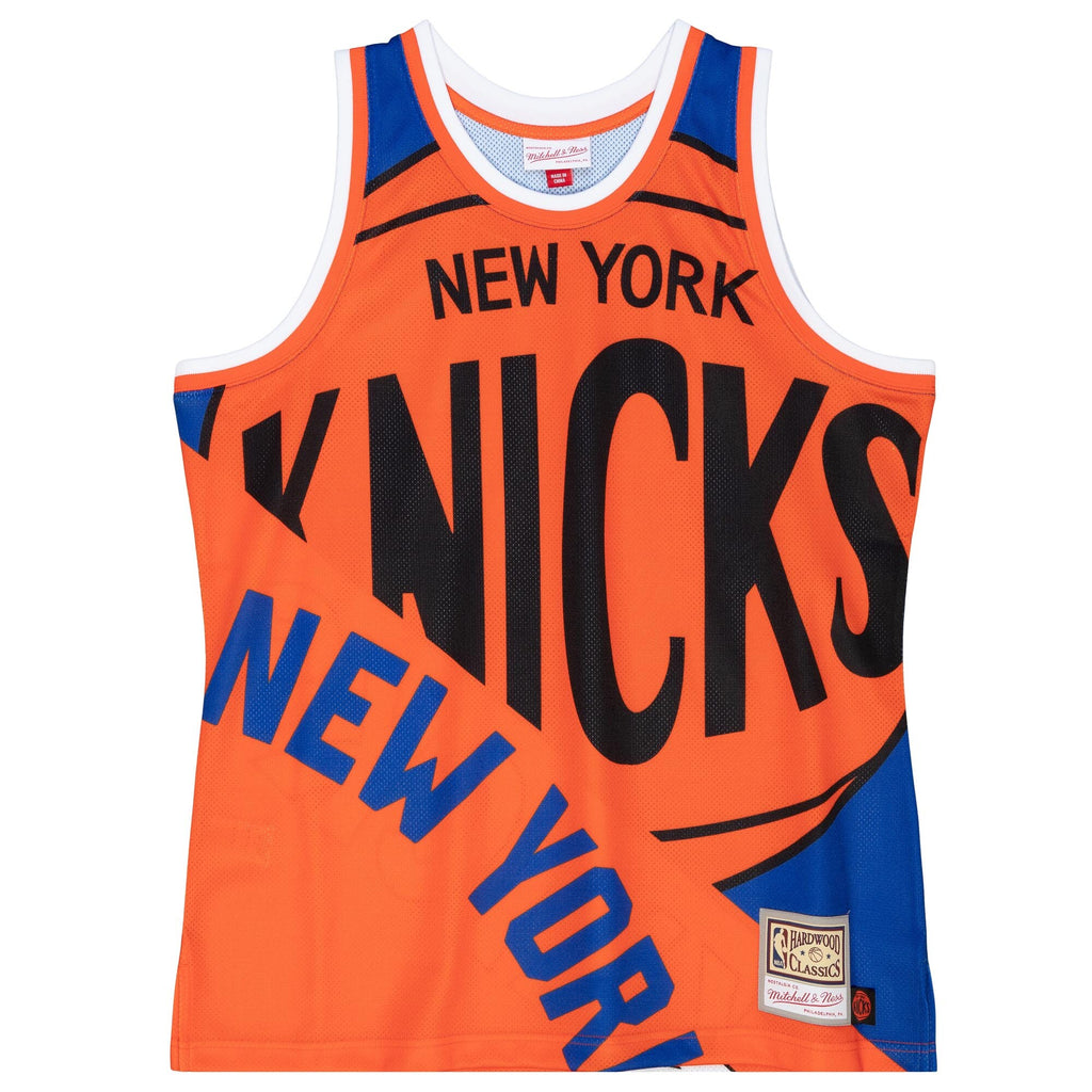 [TMTK4350-NYKYYPPPBLUE] MENS MITCHELL & NESS BIG FACE FASHION TANK 5.0 KNICKS