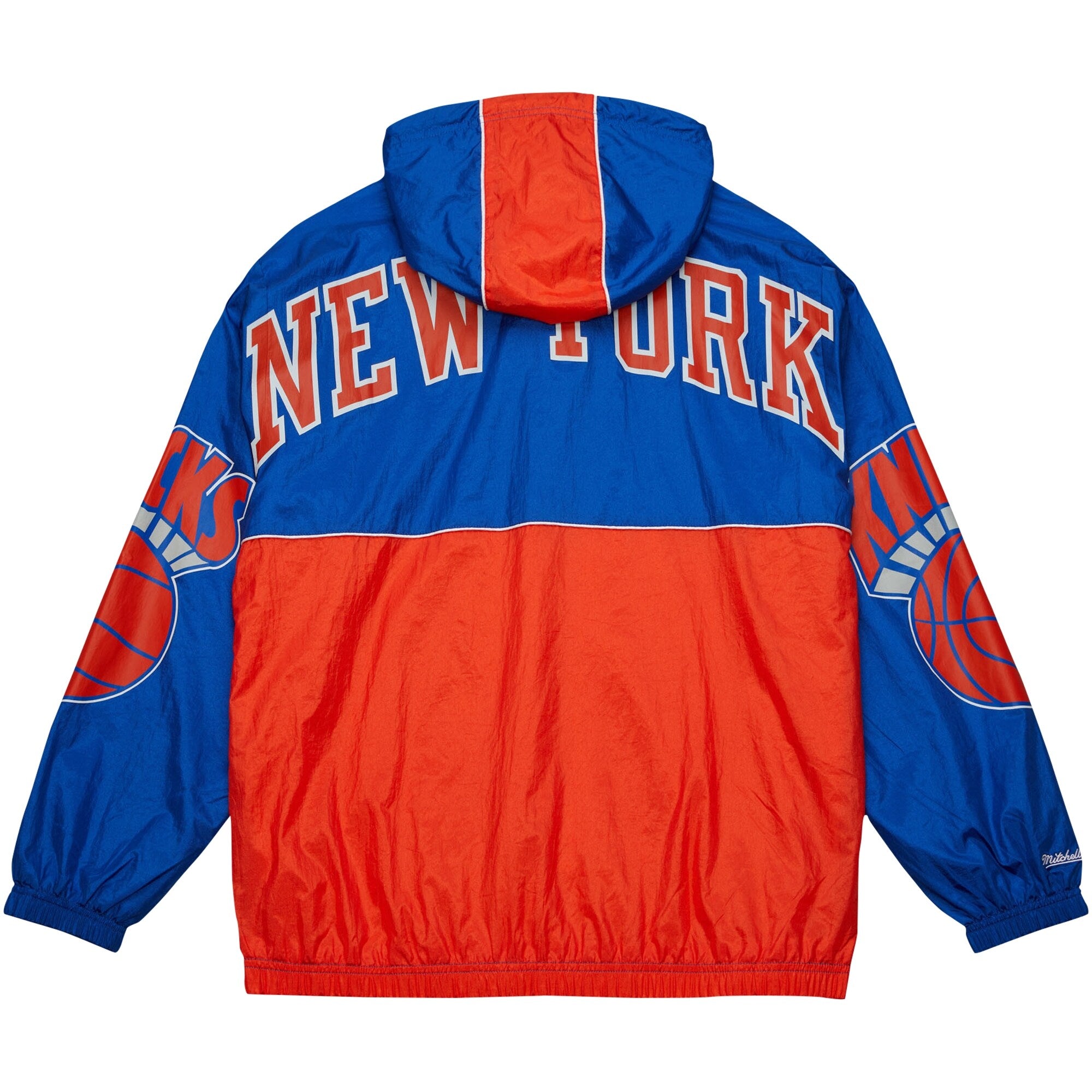 MENS MITCHELL & NESS TEAM OG 2.0 ANORAK WINDBREAKER KNICKS