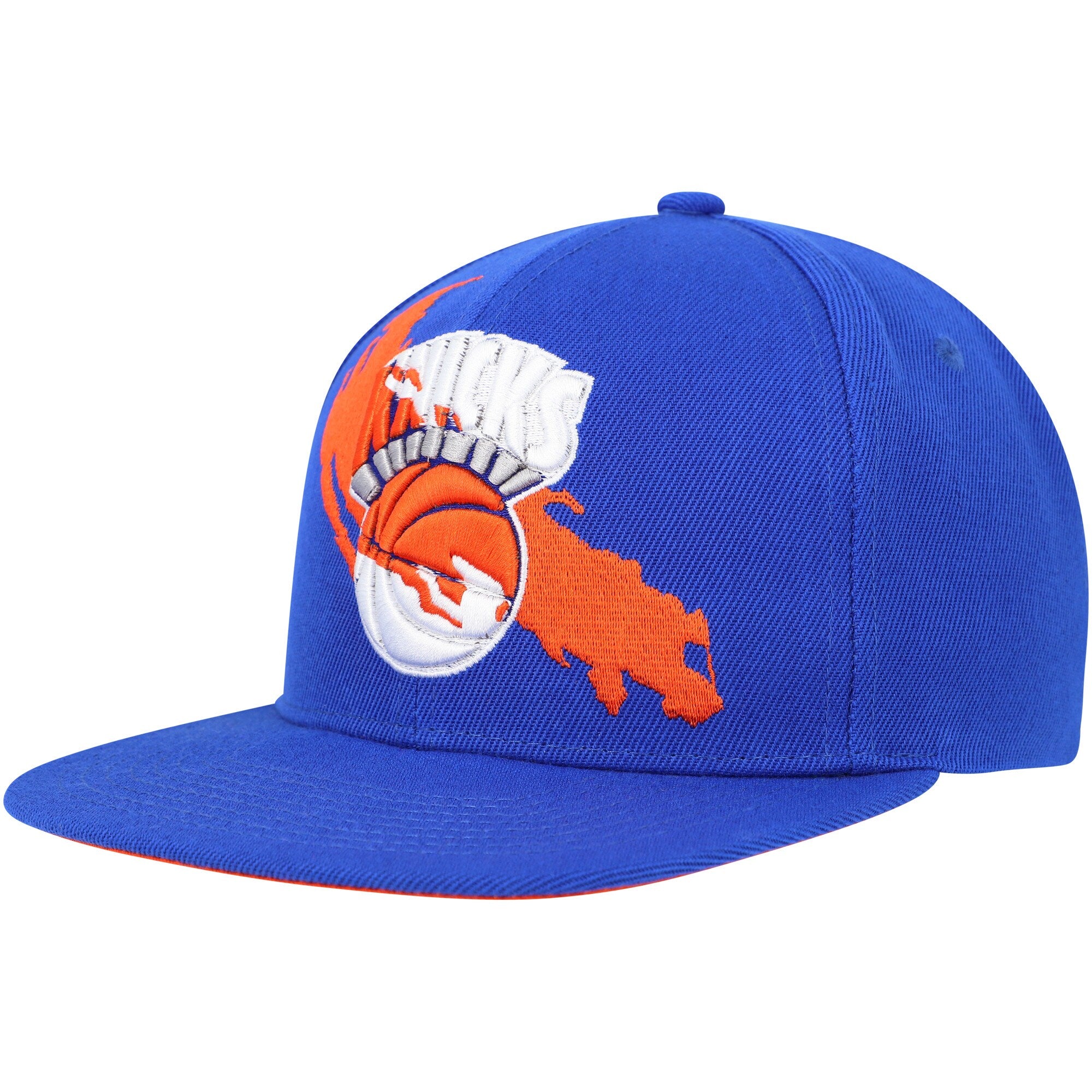 MENS MITCHELL & NESS NBA PAINT BY NUMBER SNAPBACK HWC KNICKS - BLUE