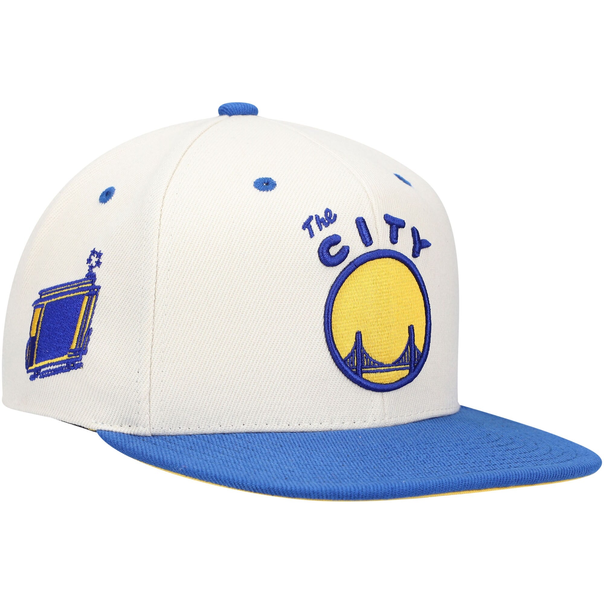Mens MITCHELL & NESS NBA SAIL 2 TONE SNAPBACK HWC WARRIORS