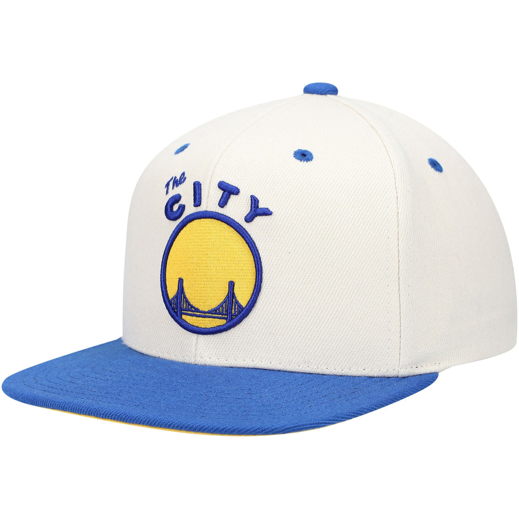 Mens MITCHELL & NESS NBA SAIL 2 TONE SNAPBACK HWC WARRIORS