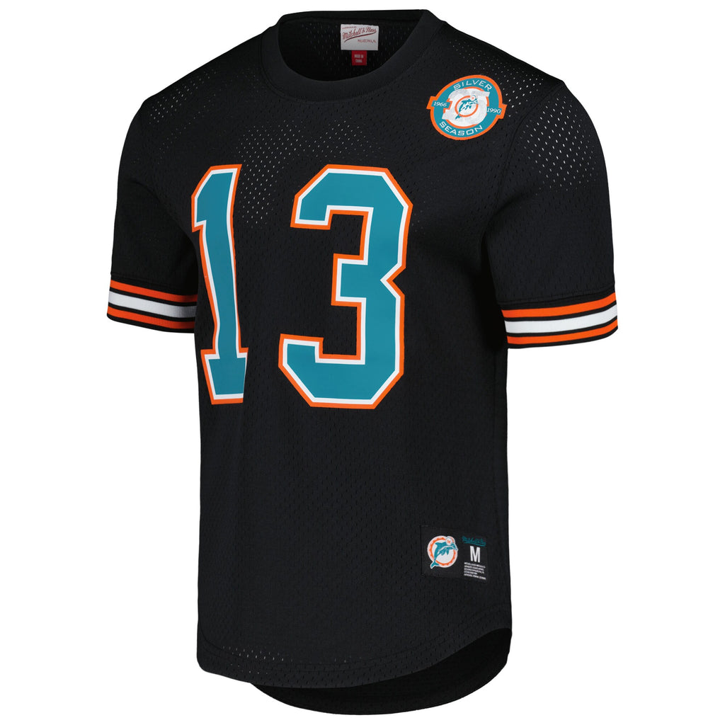 Mens Mitchell & Ness NFL N&N MESH CREWNECK DOLPHINS 1990 DAN MARINO