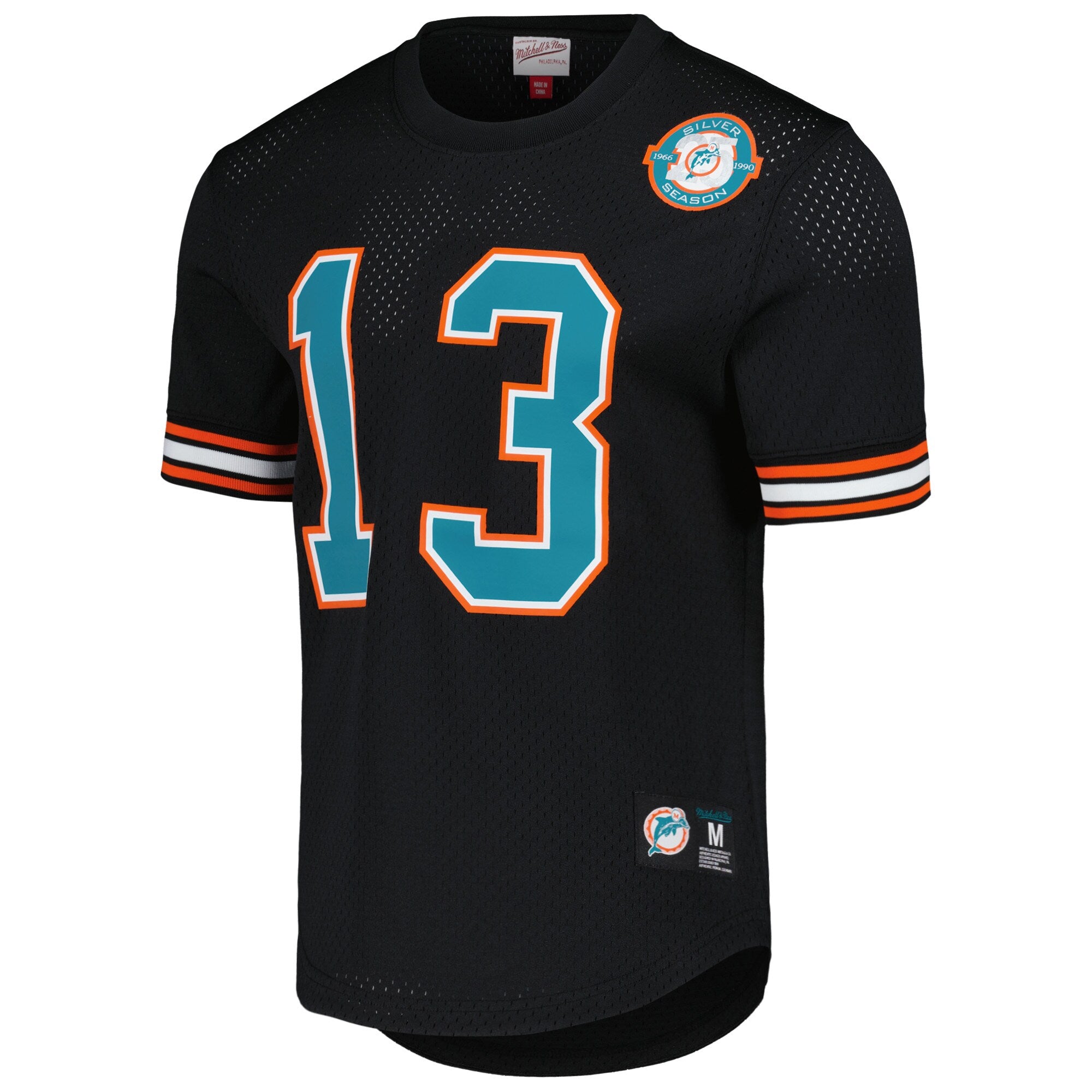 Mens Mitchell & Ness NFL N&N MESH CREWNECK DOLPHINS 1990 DAN MARINO