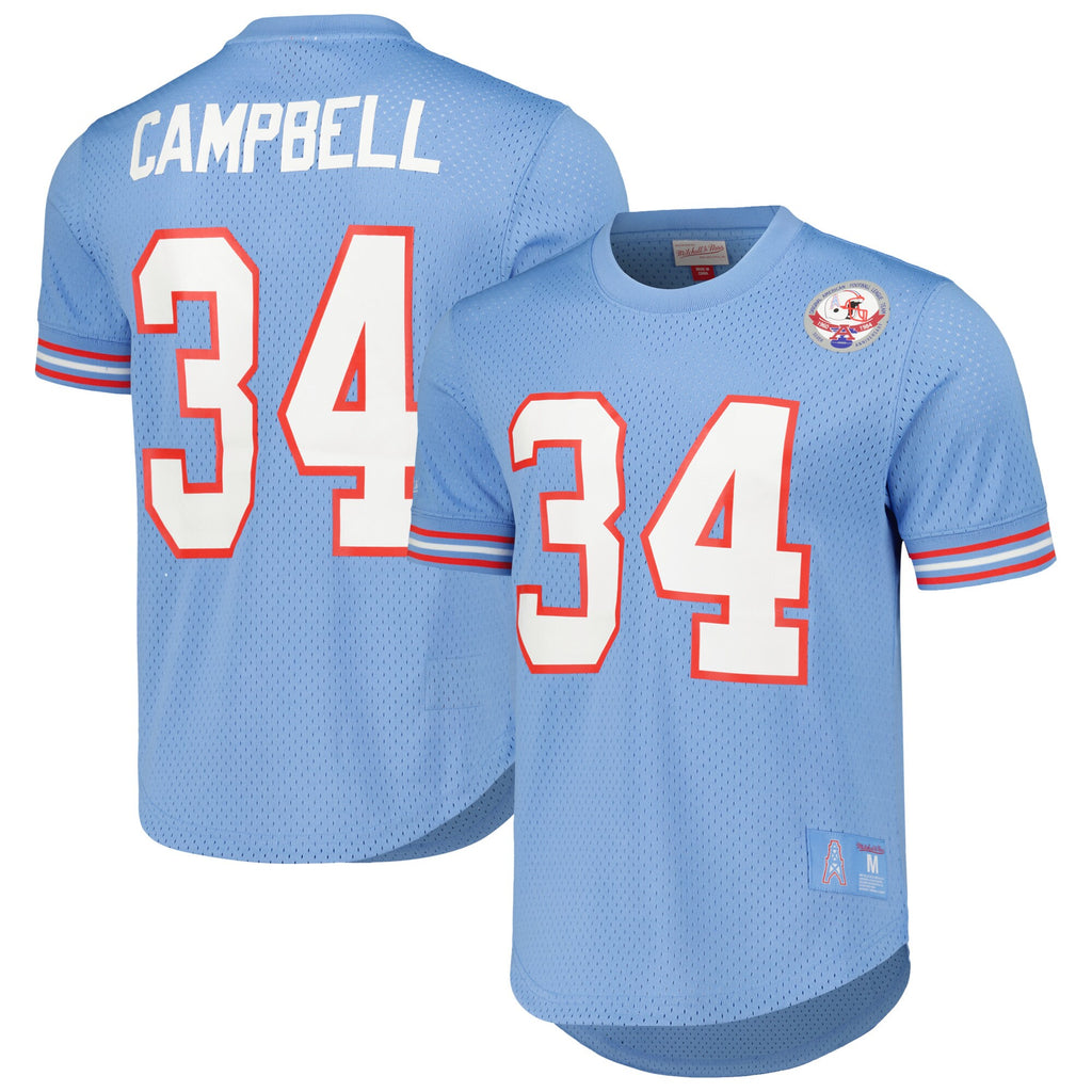 Mens Mitchell & Ness NFL N&N MESH CREWNECK OILERS 1983 EARL CAMPBELL