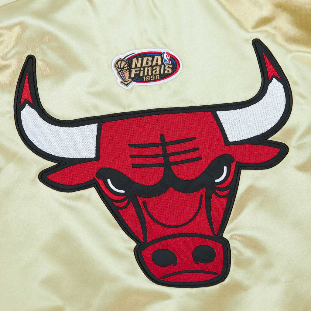 MENS MITCHELL & NESS TEAM OG 2.0 LIGHTWEIGHT SATIN JACKET VINTAGE LOGO BULLS