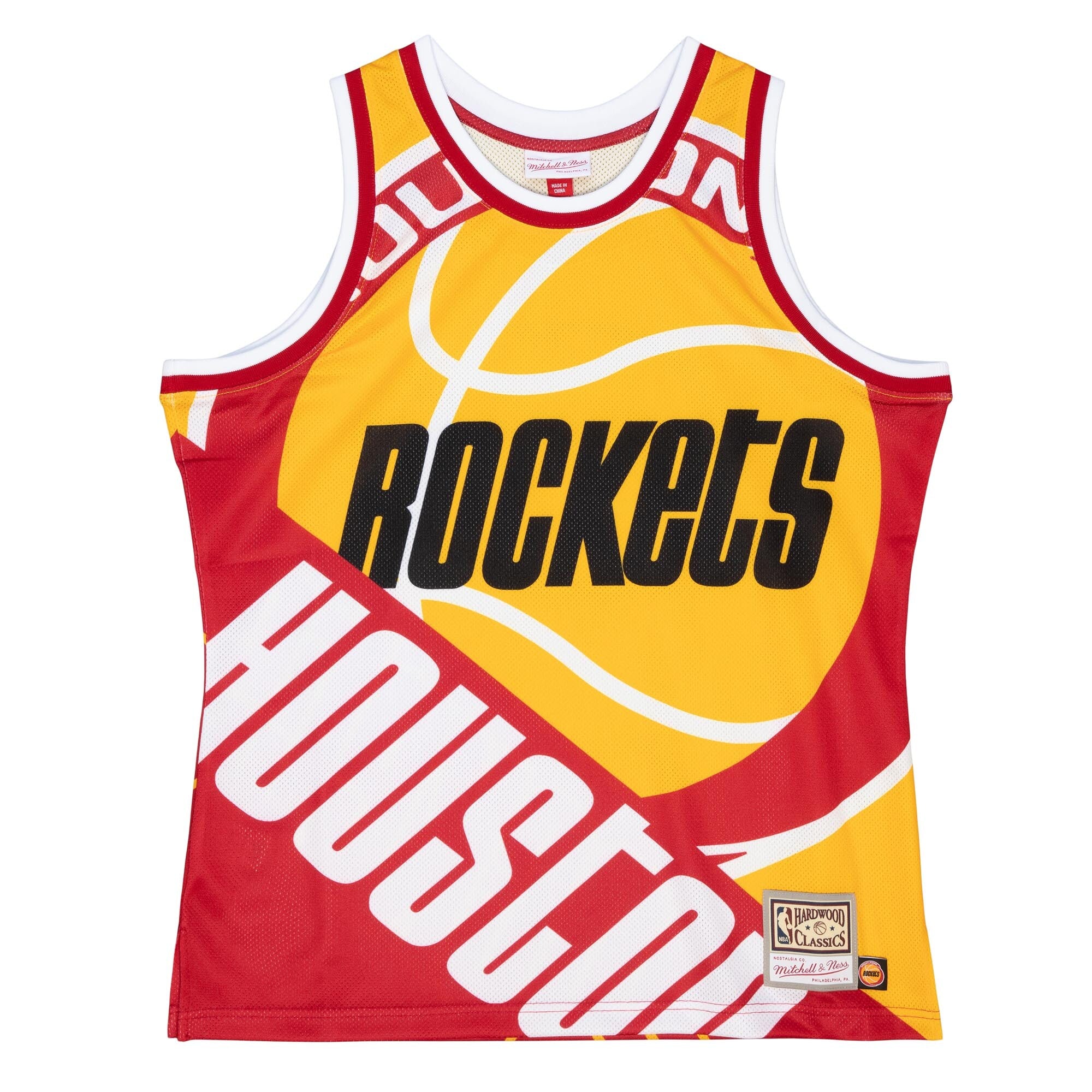 [TMTK4350-HROYYPPPYELL] MENS MITCHELL & NESS BIG FACE FASHION TANK 5.0 ROCKETS