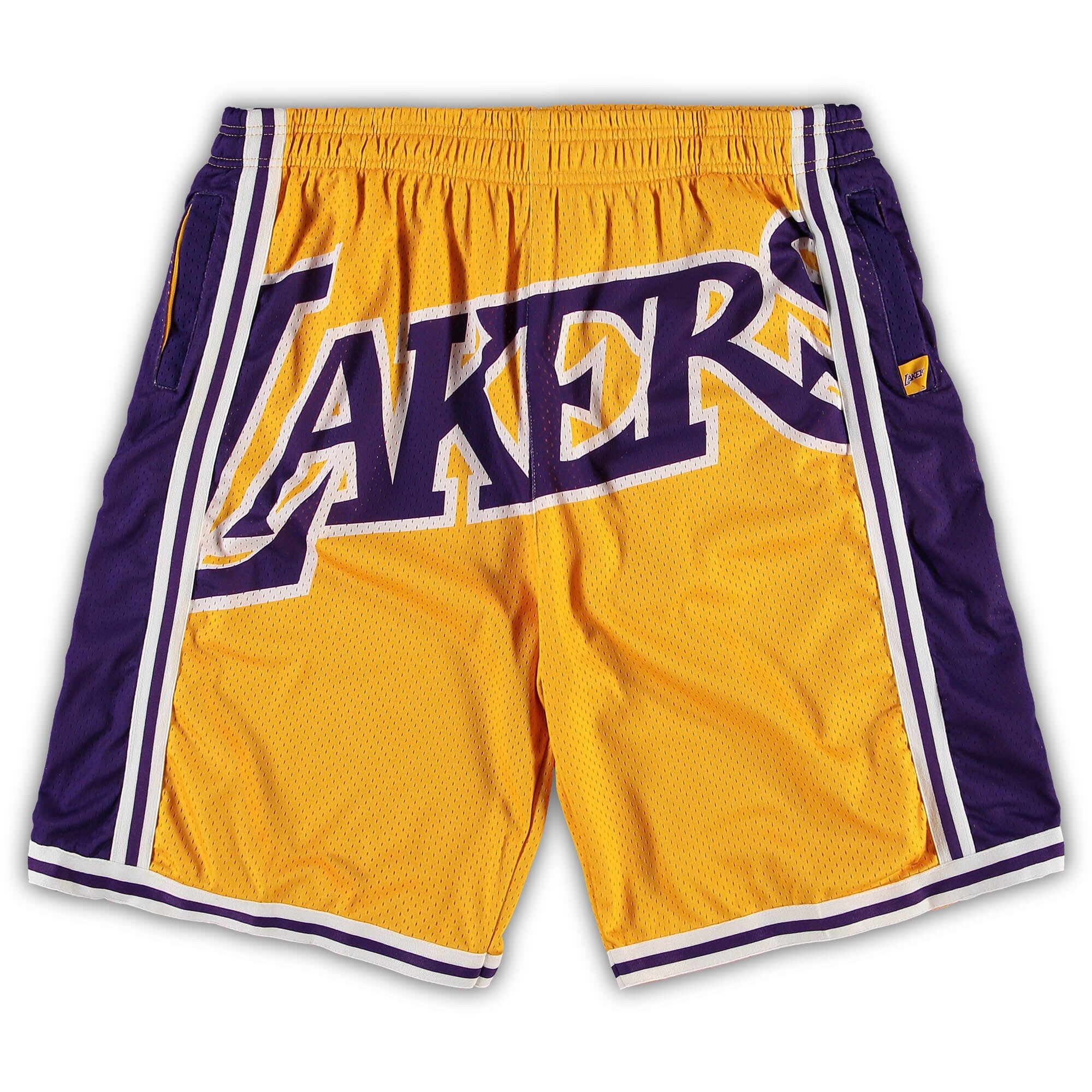 MENS MITCHELL & NESS NBA BLOWN OUT FASHION SHORTS LAKERS