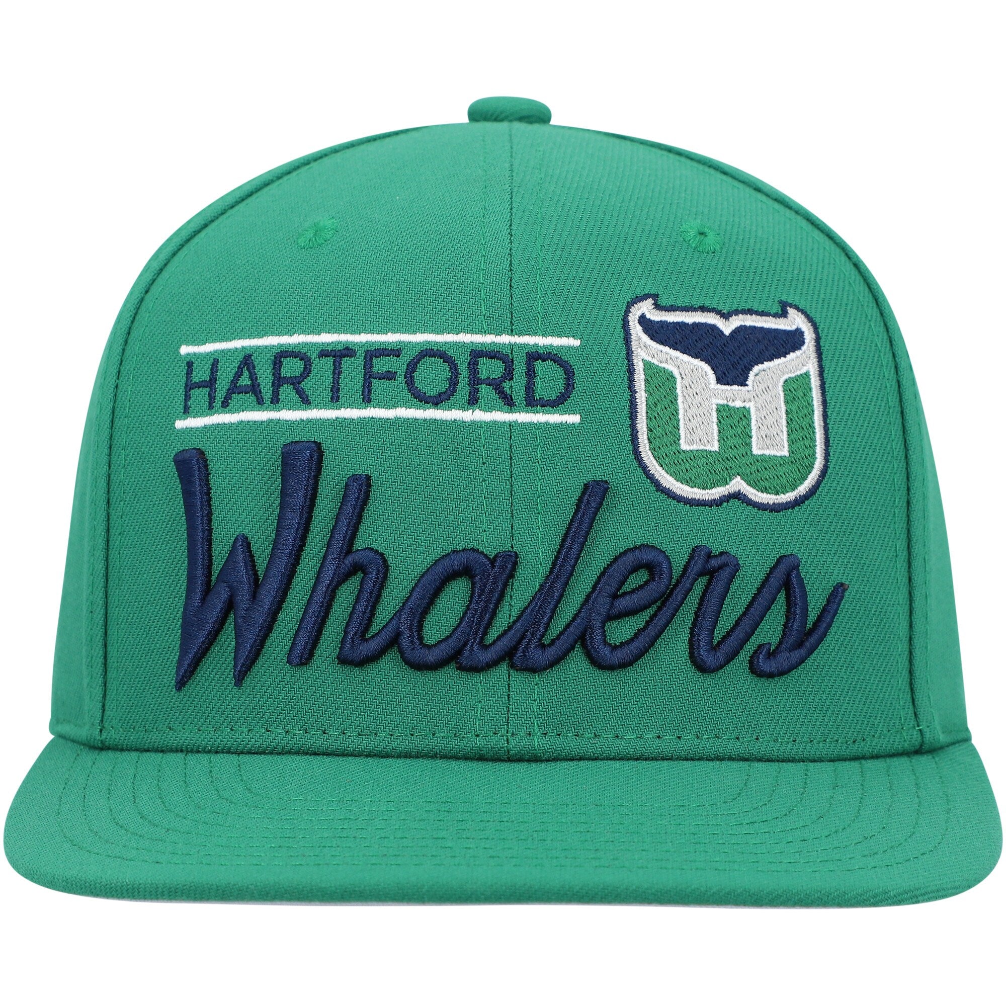 MENS MITCHELL & NESS NHL RETRO LOCK UP SNAPBACK WHALERS - GREEN