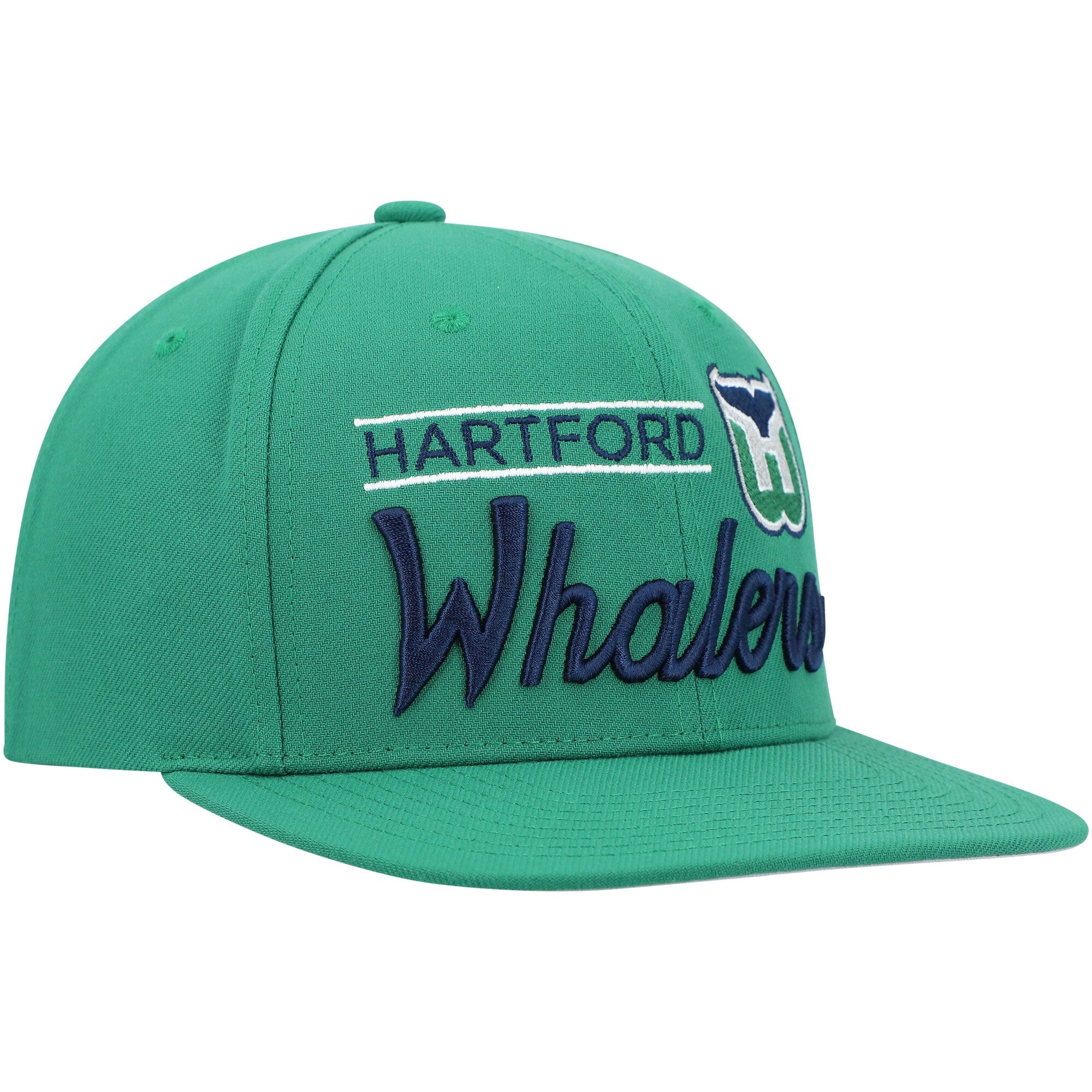 MENS MITCHELL & NESS NHL RETRO LOCK UP SNAPBACK WHALERS - GREEN