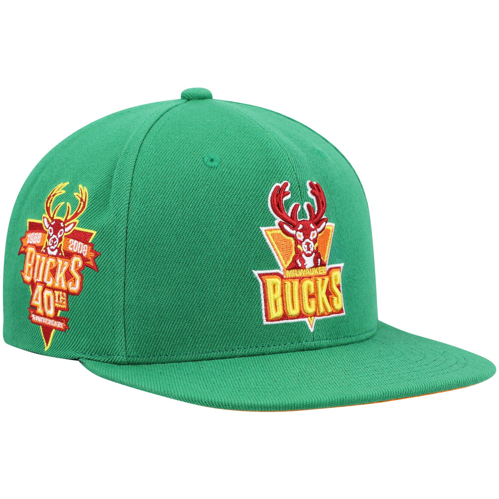 Mens MITCHELL & NESS NBA LIKE MIKE SNAPBACK HWC BUCKS