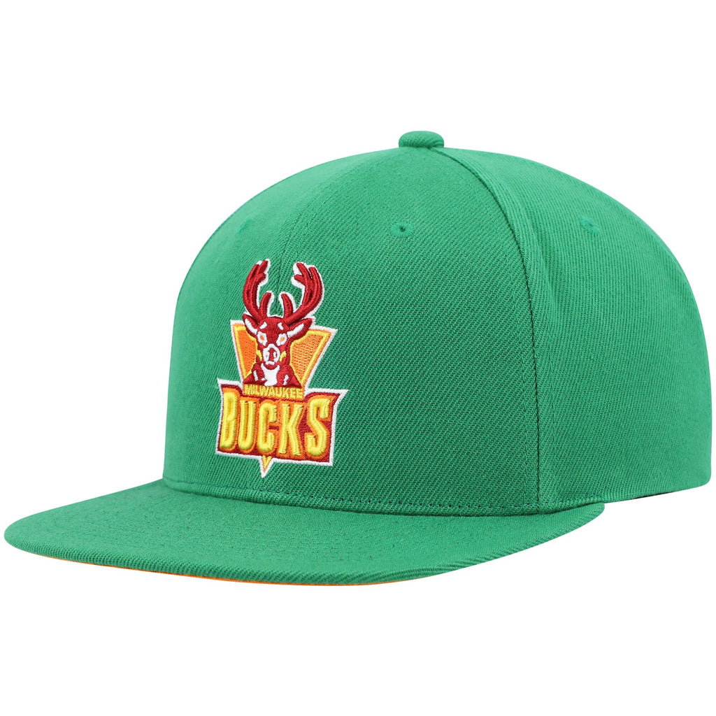 Mens MITCHELL & NESS NBA LIKE MIKE SNAPBACK HWC BUCKS