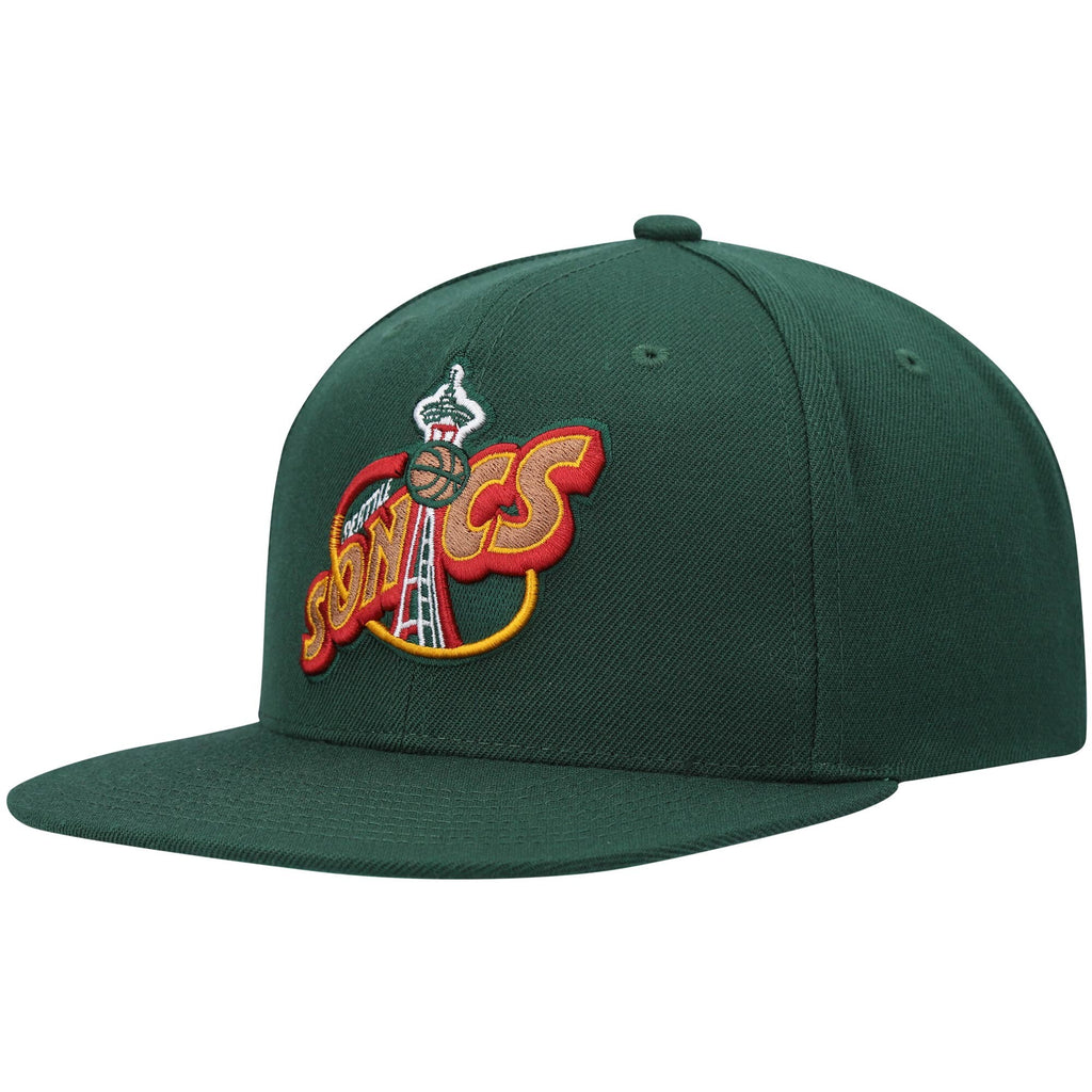 Mens MITCHELL & NESS NBA TEAM GROUND 2.0 SNAPBACK HWC SUPERSONICS