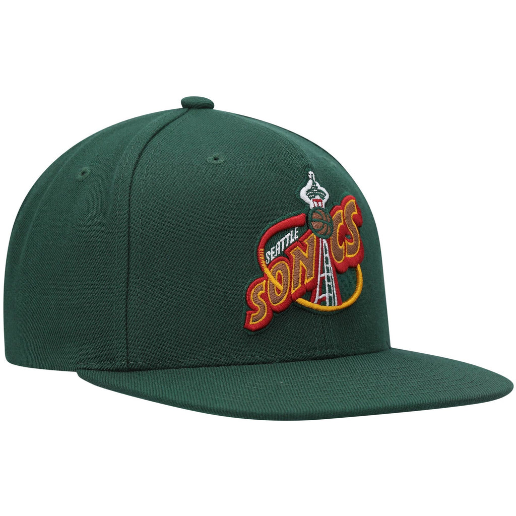 Mens MITCHELL & NESS NBA TEAM GROUND 2.0 SNAPBACK HWC SUPERSONICS