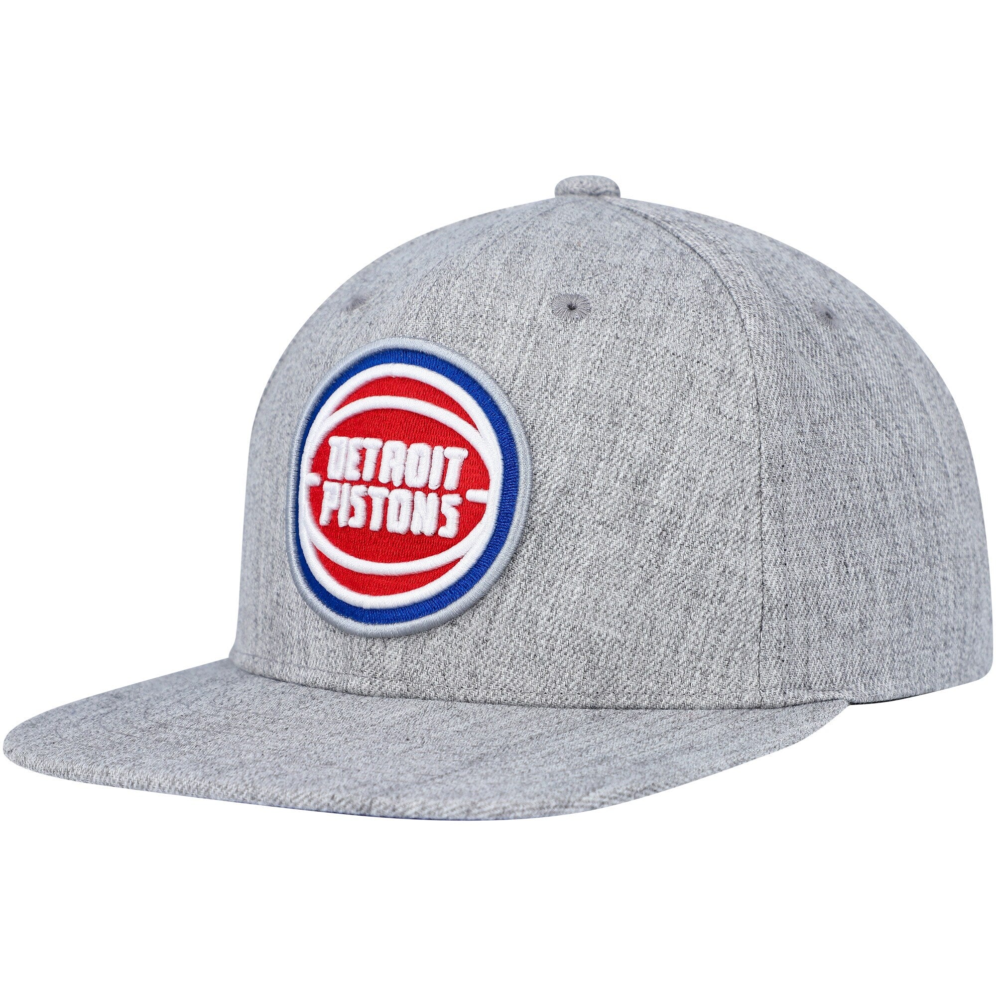 MENS MITCHELL & NESS NBA TEAM HEATHER 2.0 SNAPBACK PISTONS - GREY HEATHER