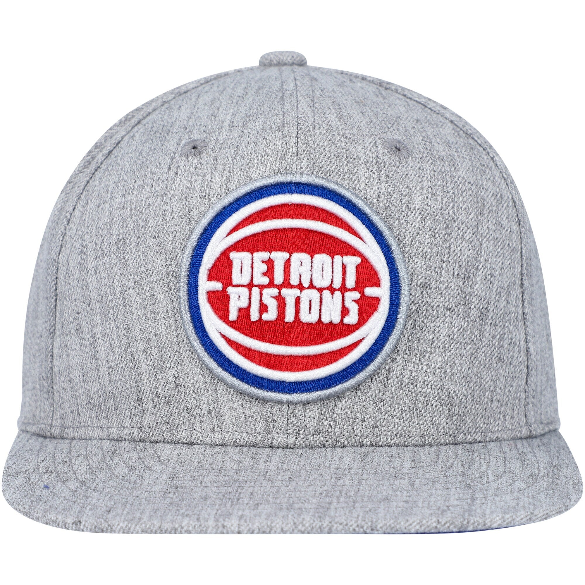 MENS MITCHELL & NESS NBA TEAM HEATHER 2.0 SNAPBACK PISTONS - GREY HEATHER
