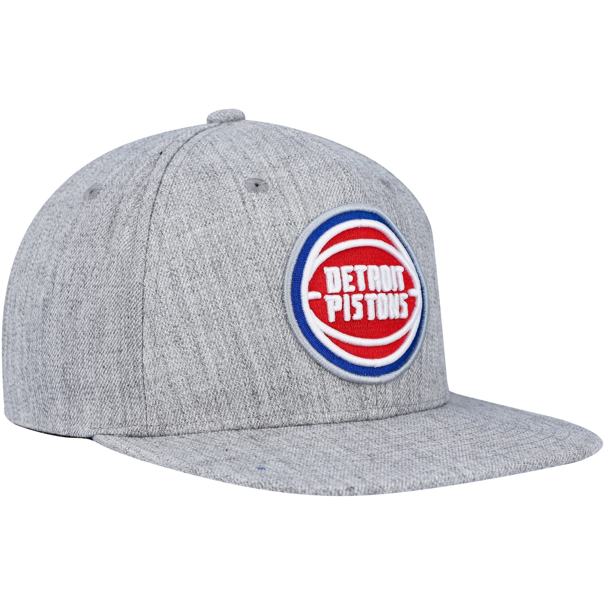 MENS MITCHELL & NESS NBA TEAM HEATHER 2.0 SNAPBACK PISTONS - GREY HEATHER