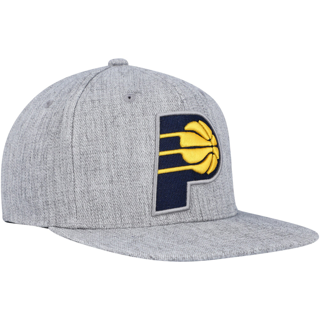 MENS MITCHELL & NESS NBA TEAM HEATHER 2.0 SNAPBACK PACERS