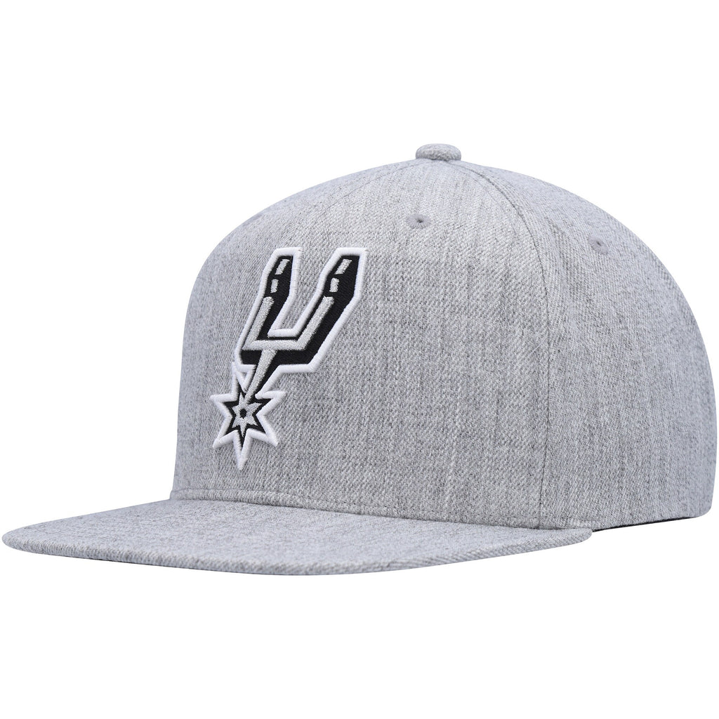 MENS MITCHELL & NESS NBA TEAM HEATHER 2.0 SNAPBACK SPURS