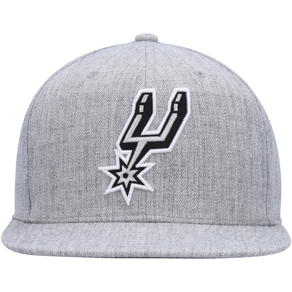 MENS MITCHELL & NESS NBA TEAM HEATHER 2.0 SNAPBACK SPURS