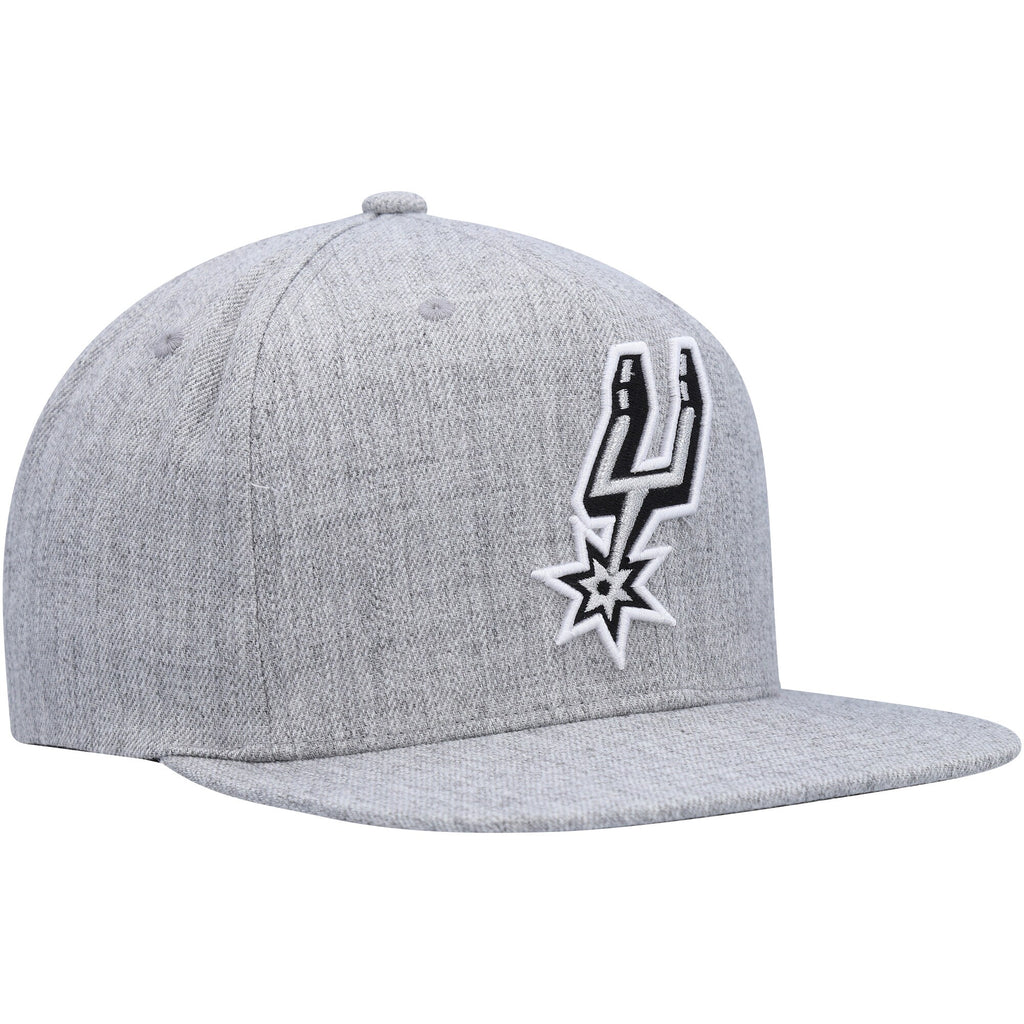 MENS MITCHELL & NESS NBA TEAM HEATHER 2.0 SNAPBACK SPURS