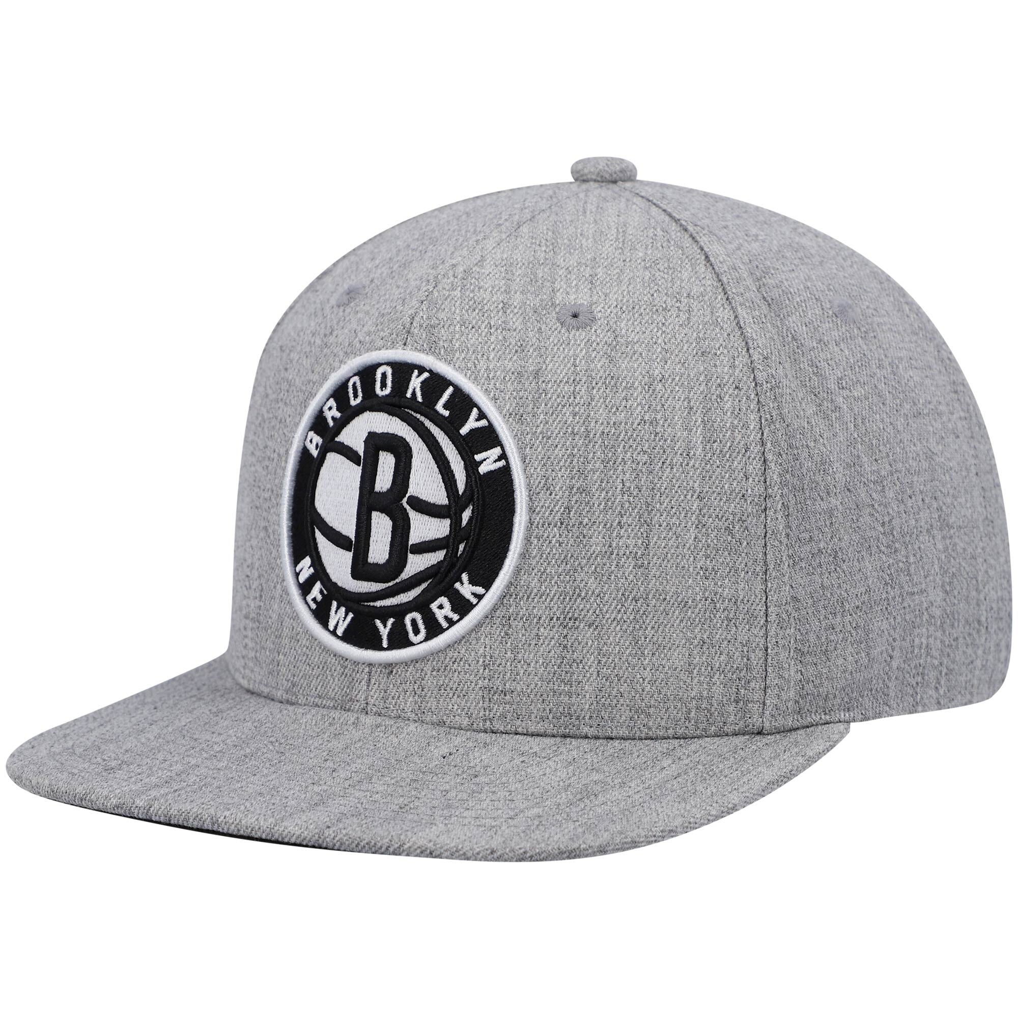 Mens MITCHELL & NESS NBA TEAM HEATHER 2.0 SNAPBACK NETS