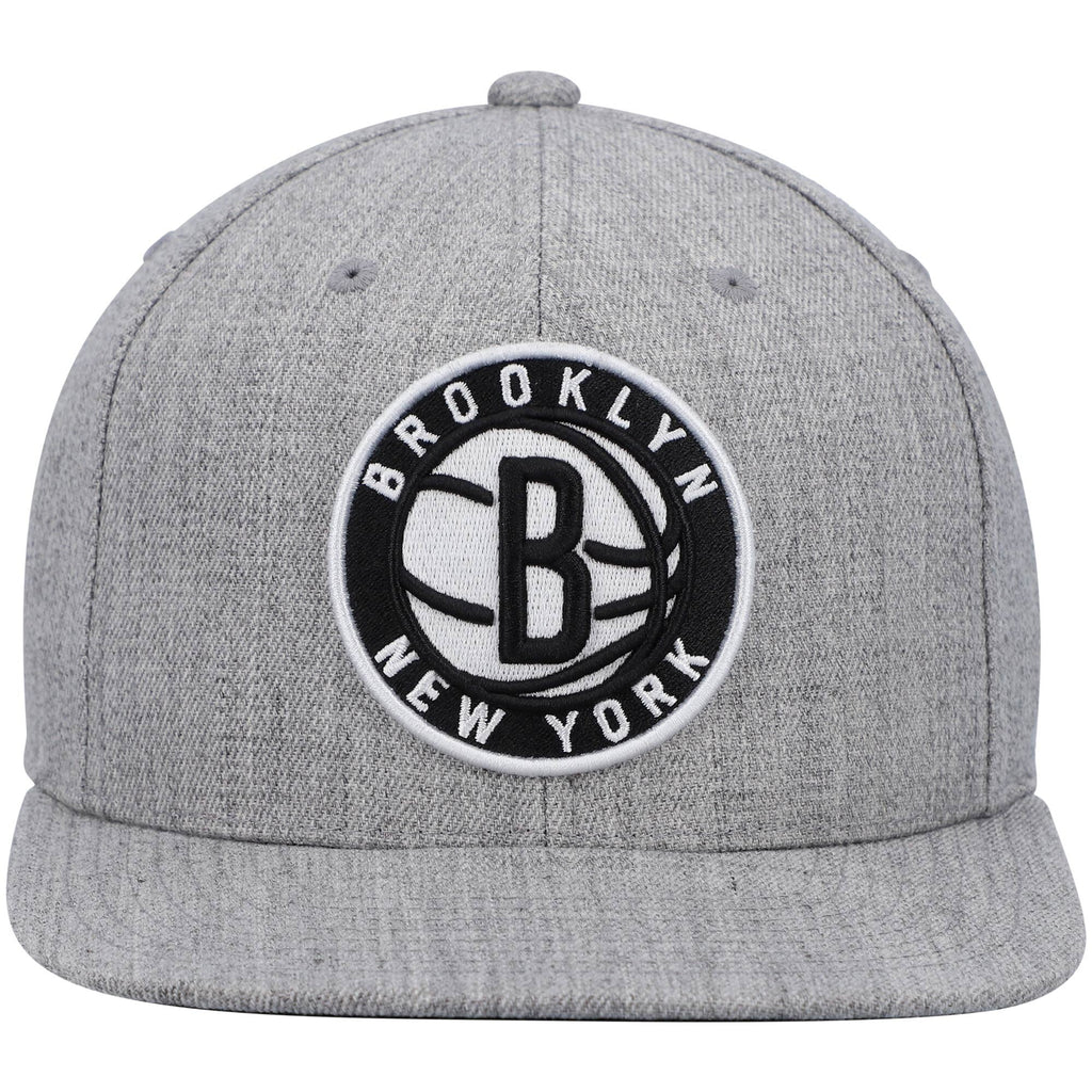 Mens MITCHELL & NESS NBA TEAM HEATHER 2.0 SNAPBACK NETS